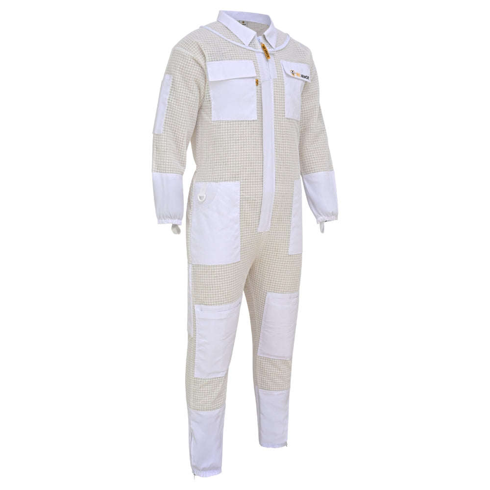 3-Layer Protection Beekeeping Suit - White