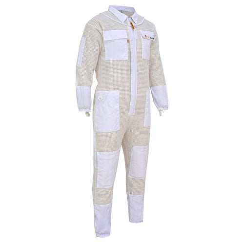 3-Layer Protection Beekeeping Suit - White