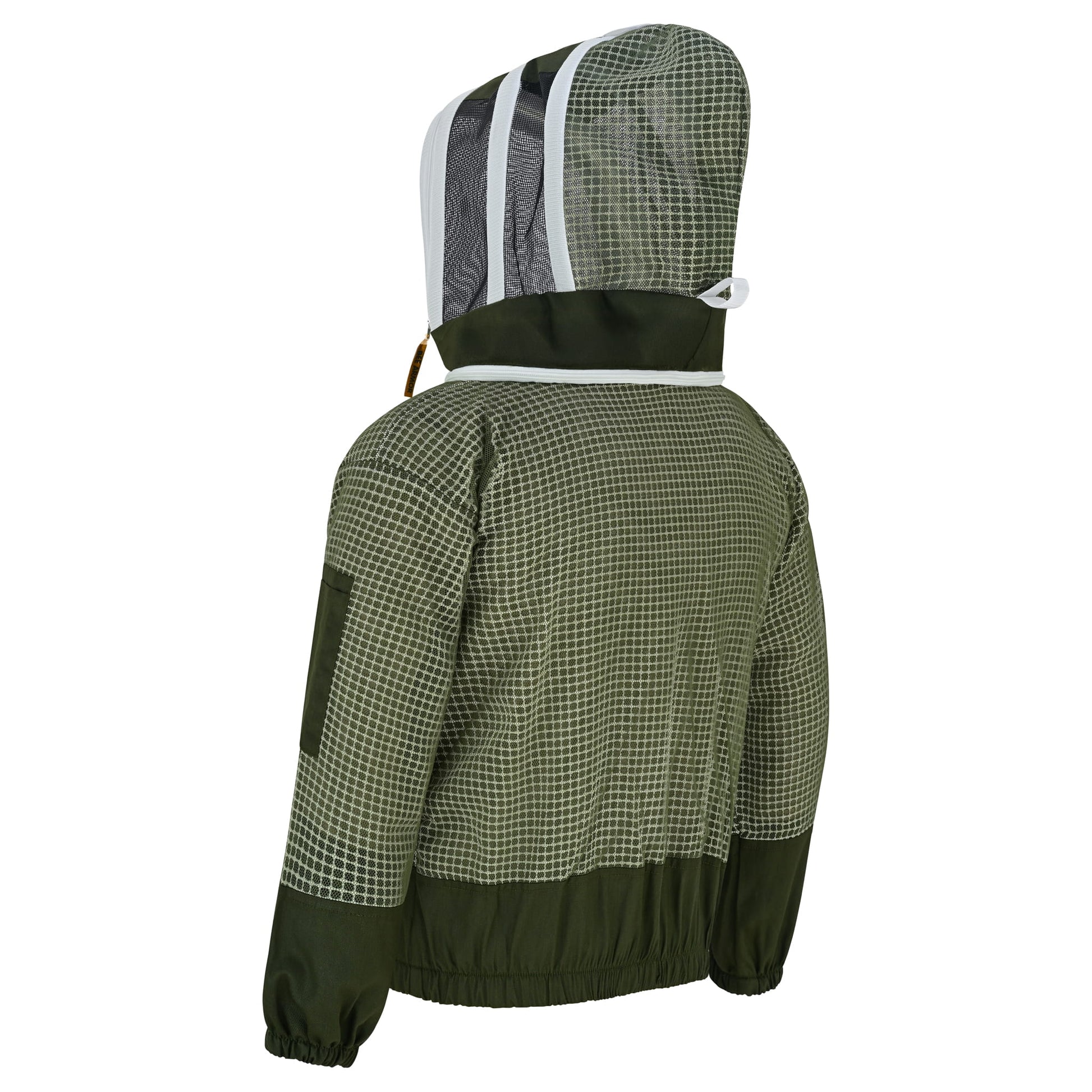 3 Layer Beekeeping Jacket with Fencing Veil- Green