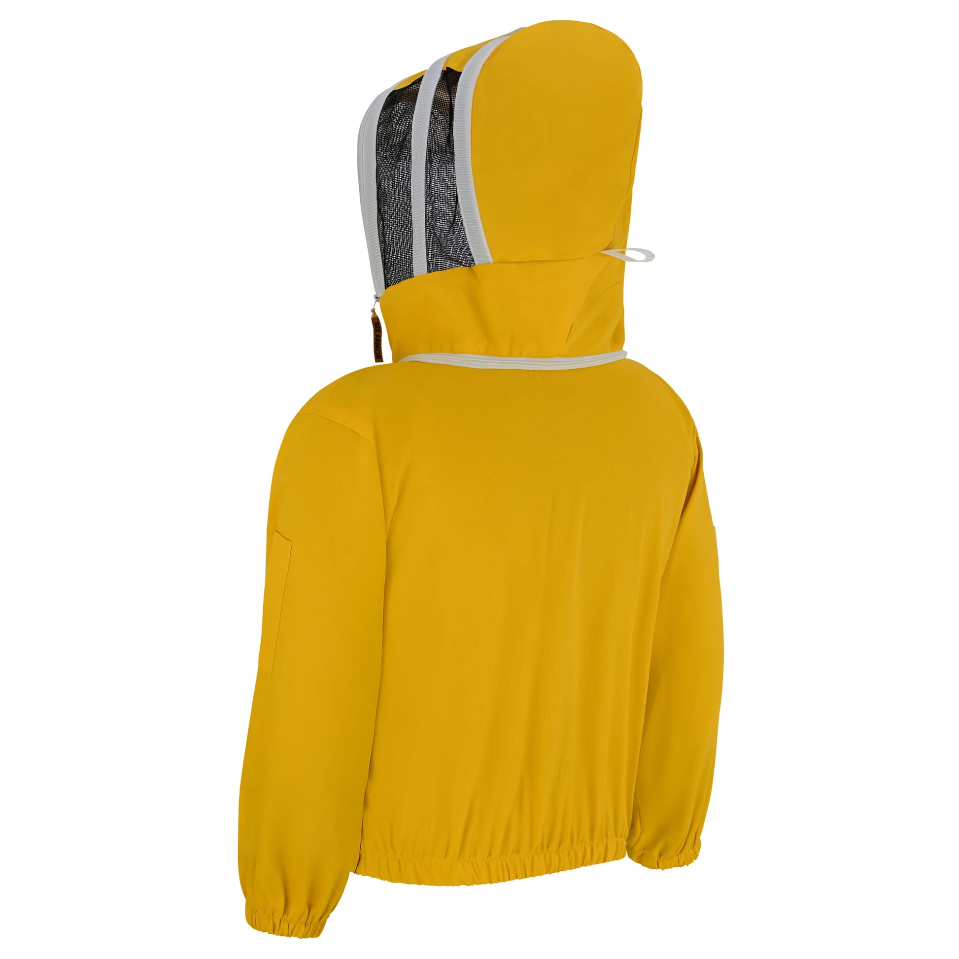 Cotton Beekeeping Jacket with Fencing Veil - Yellow