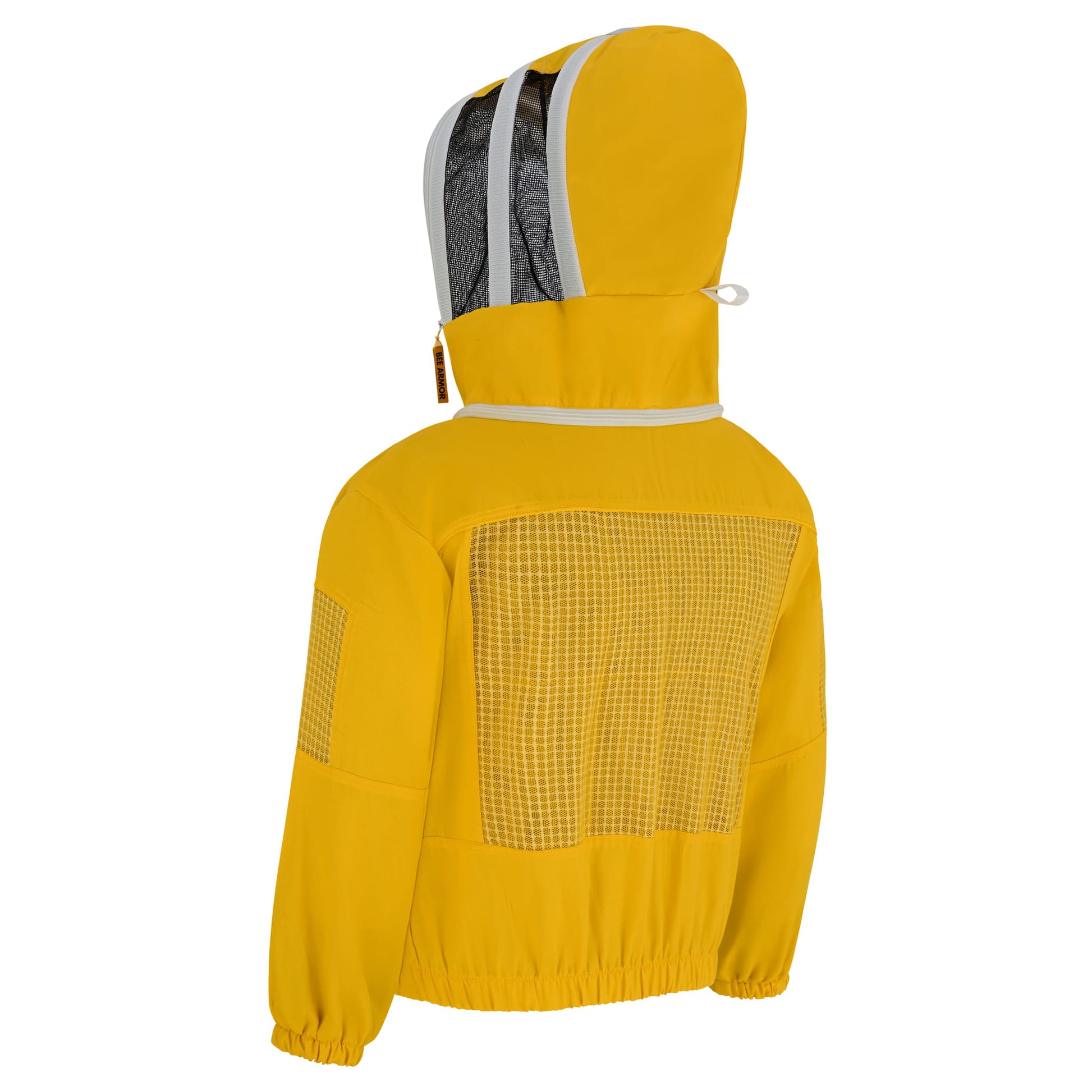 Semi Ventilated Beekeeping Jacket with Fencing Veil - Yellow