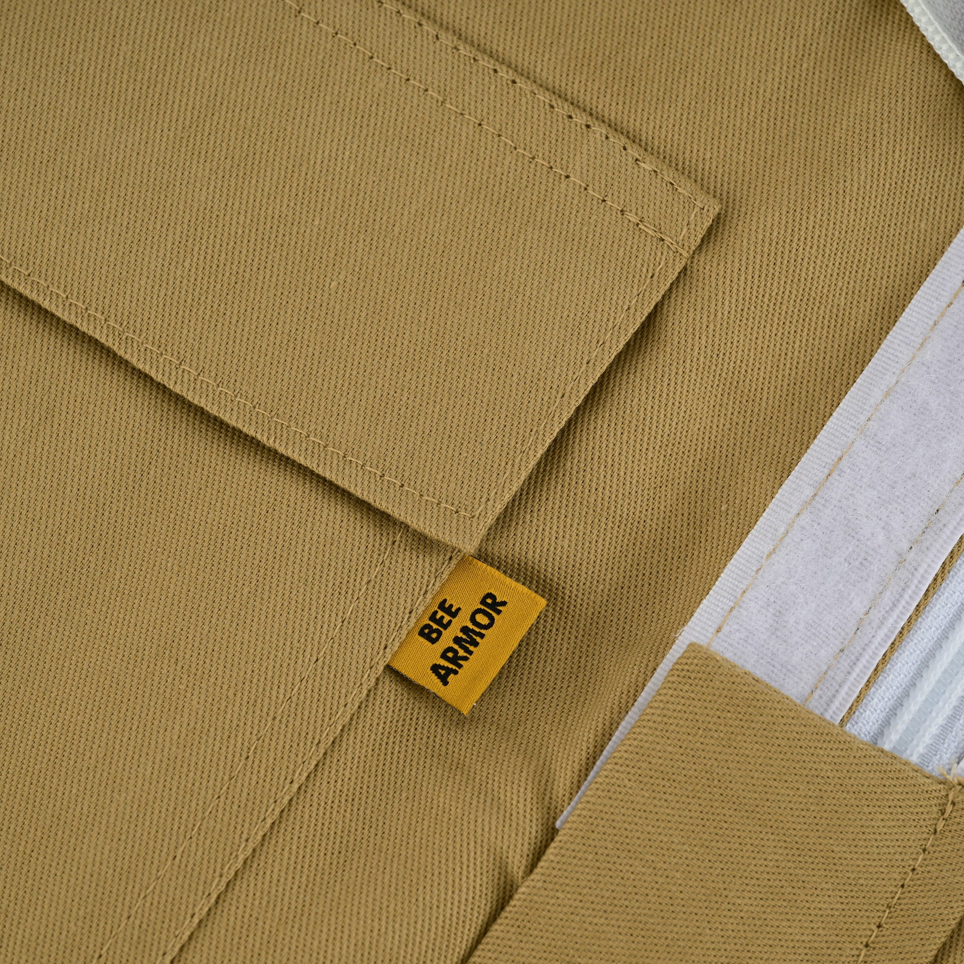 Cotton Beekeeping Suit with Fencing Veil - Khaki