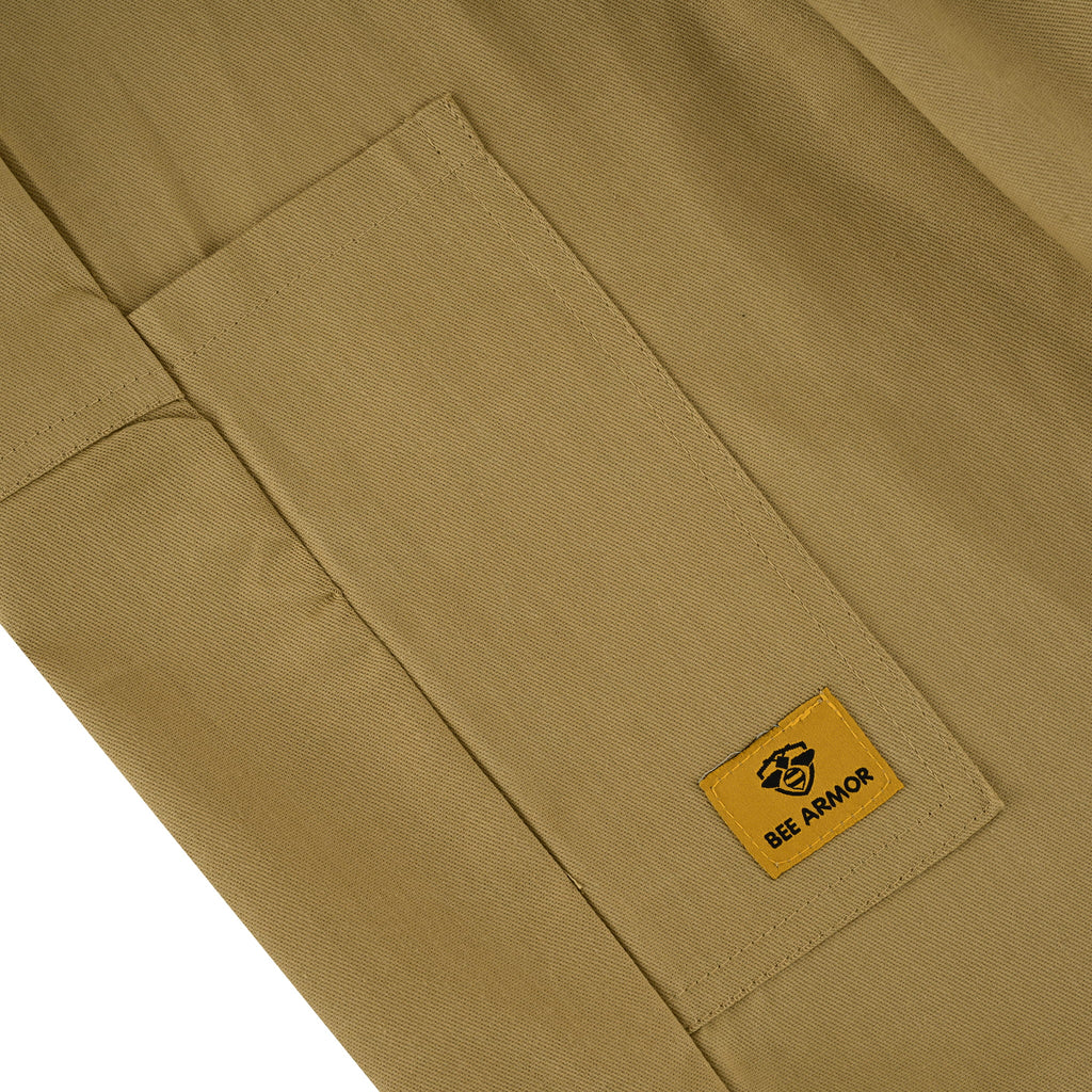 Cotton Beekeeping Suit with Fencing Veil - Khaki