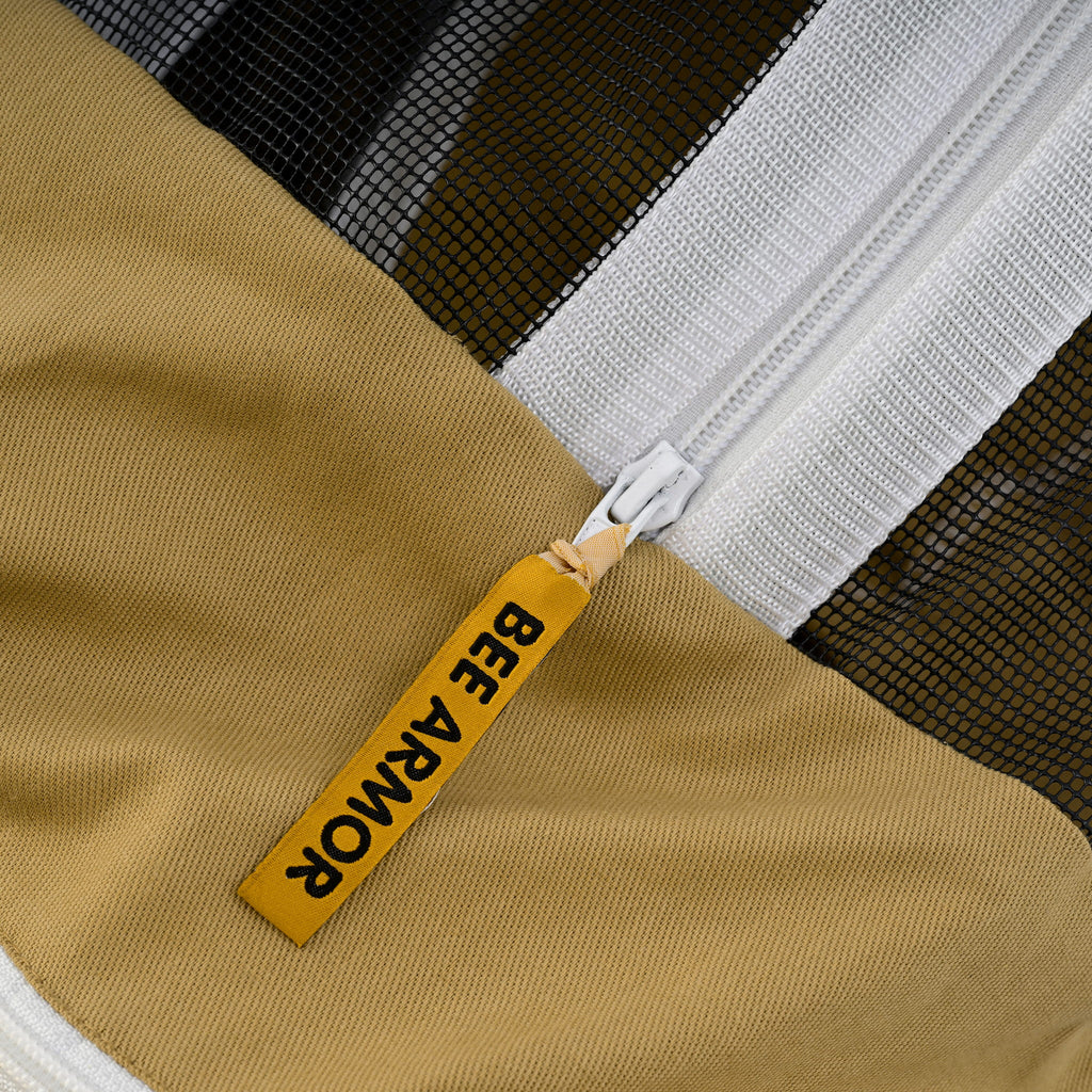 Cotton Beekeeping Suit with Fencing Veil - Khaki