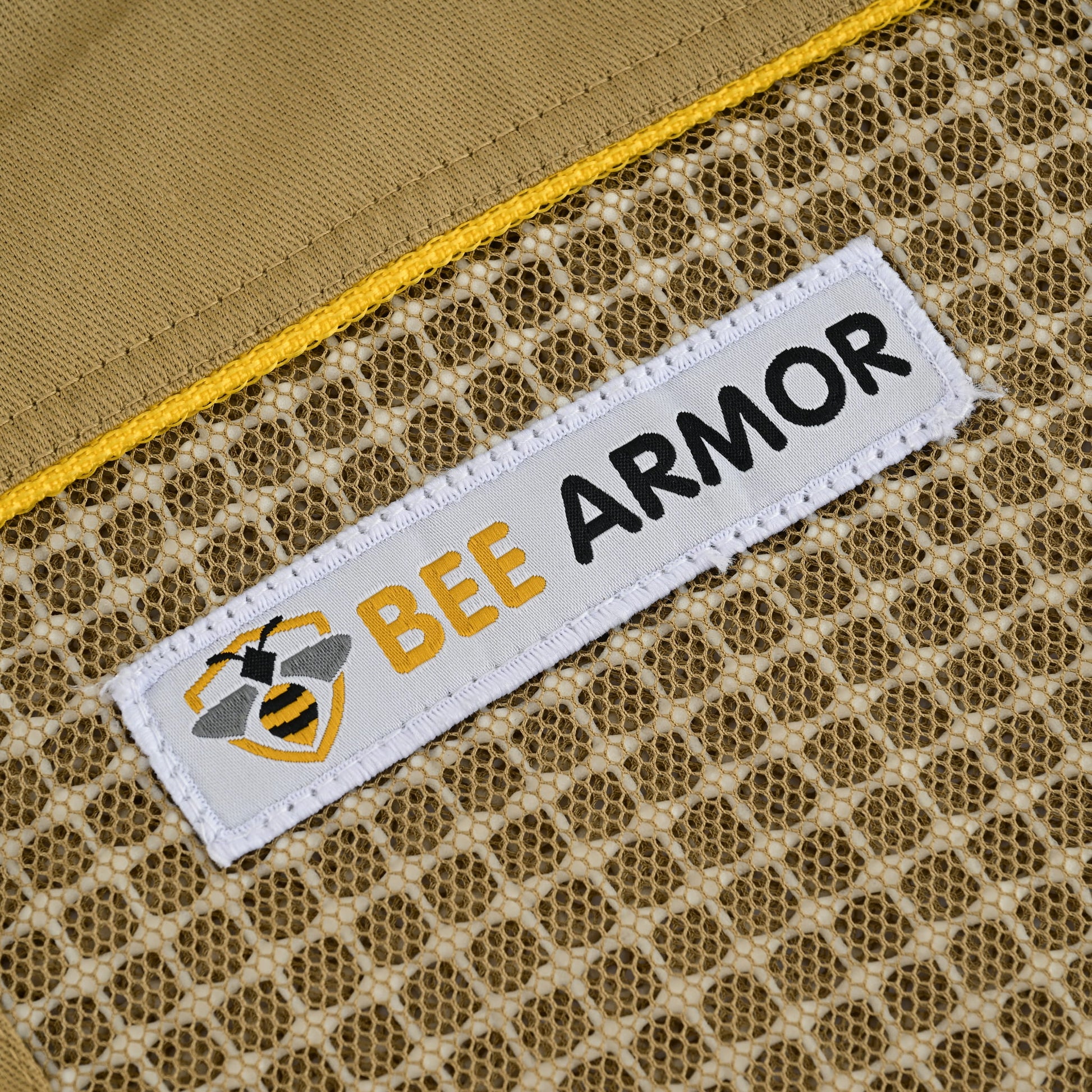 Semi Ventilated Beekeeping Suit with Rounded Veil - Khaki