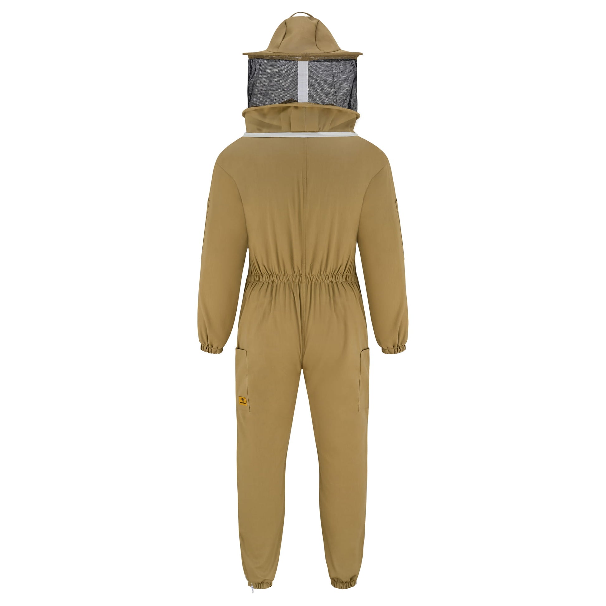 Cotton Beekeeping Suit with Rounded Veil - Khaki