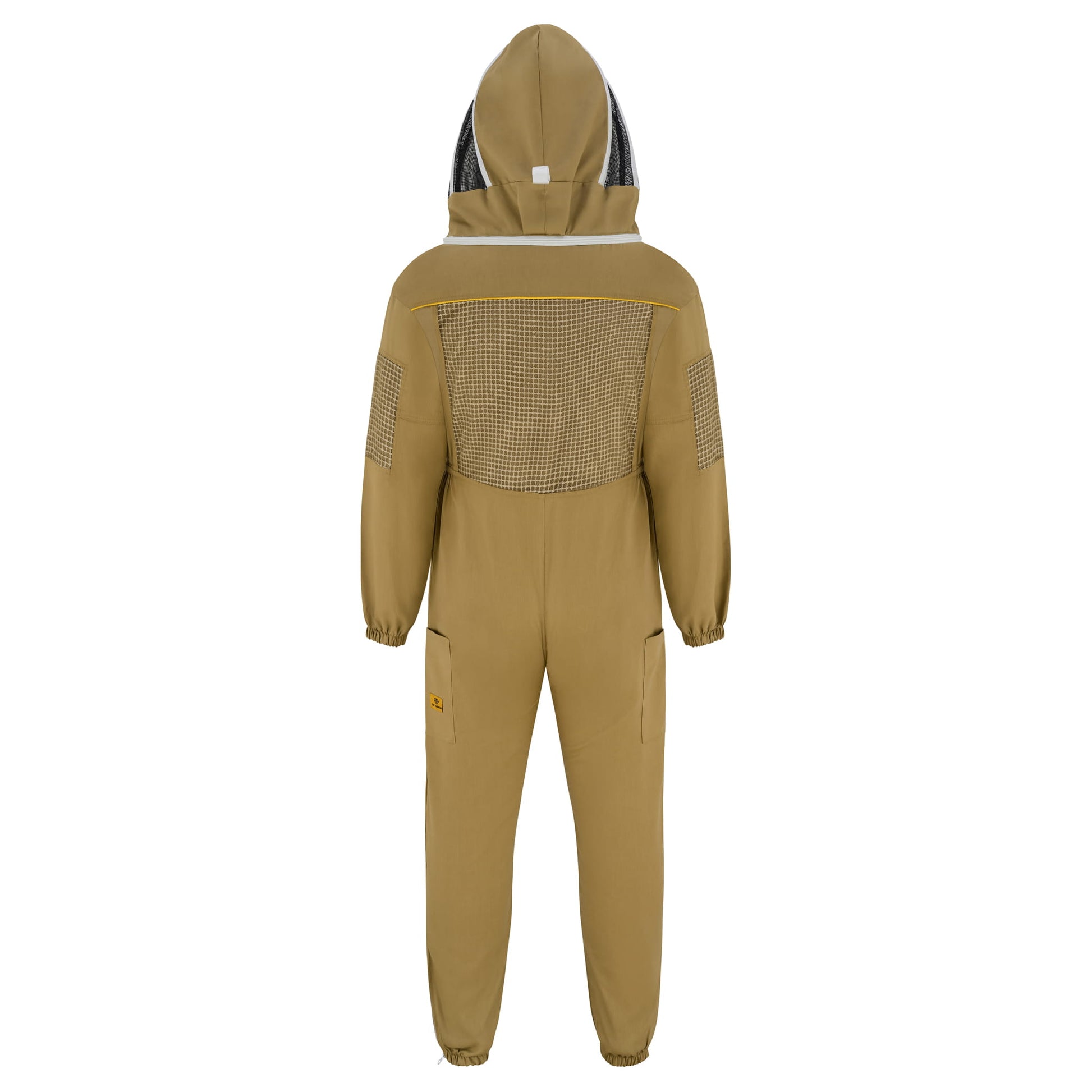 Semi Ventilated Beekeeping Suit with Fencing Veil - Khaki