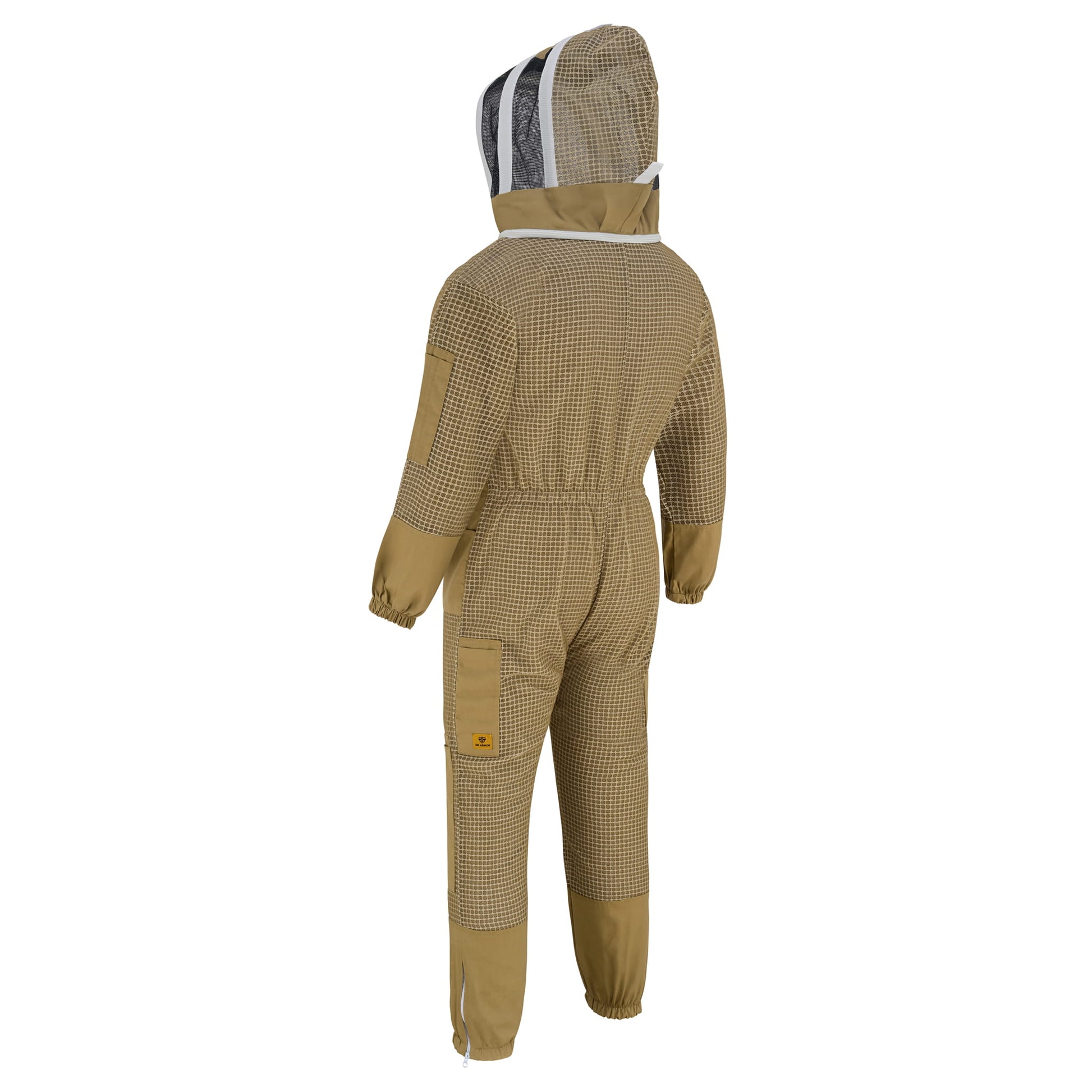 3 Layer Beekeeping Suit with Fencing Veil - Khaki