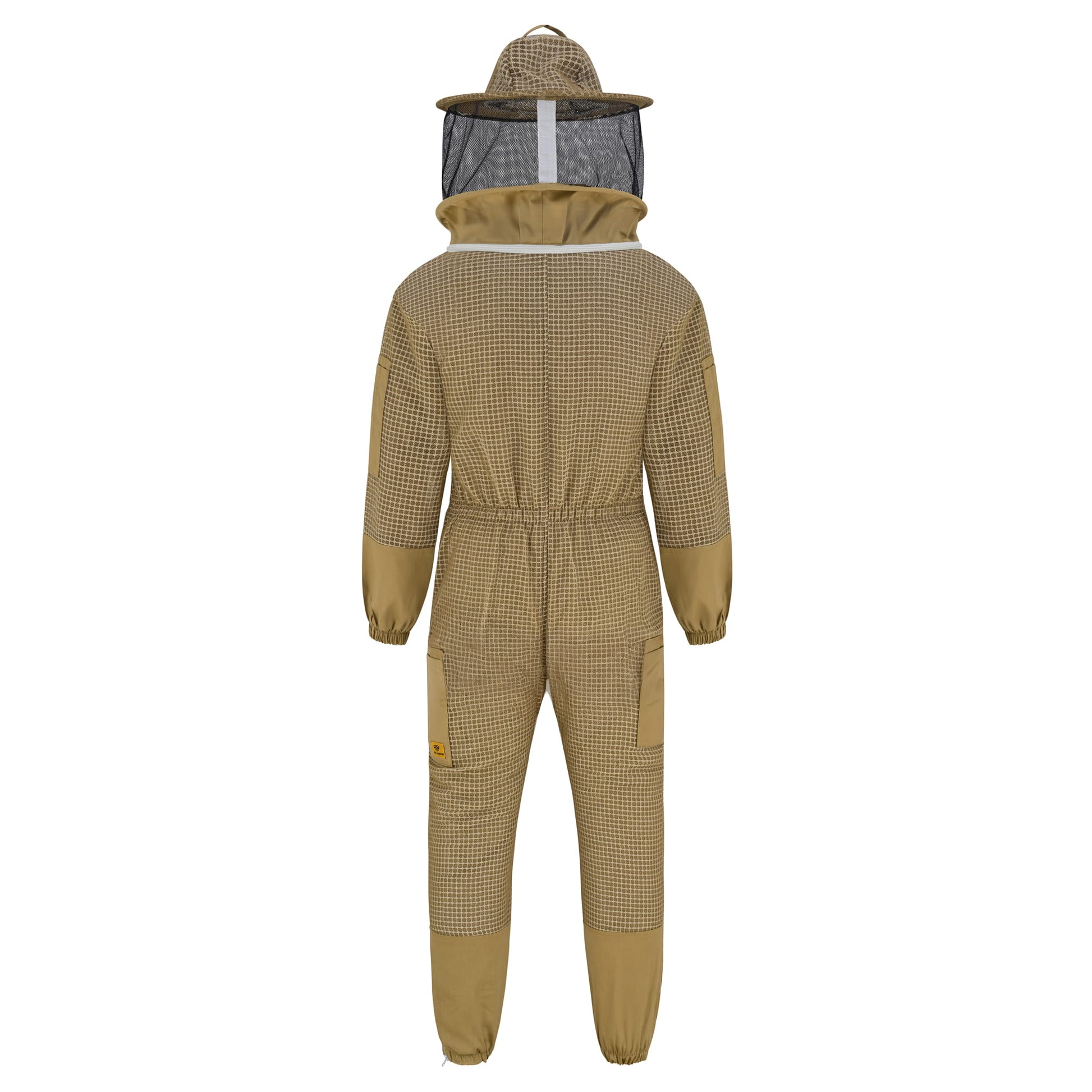 3 Layer Beekeeping Suit with Rounded Veil - Khaki