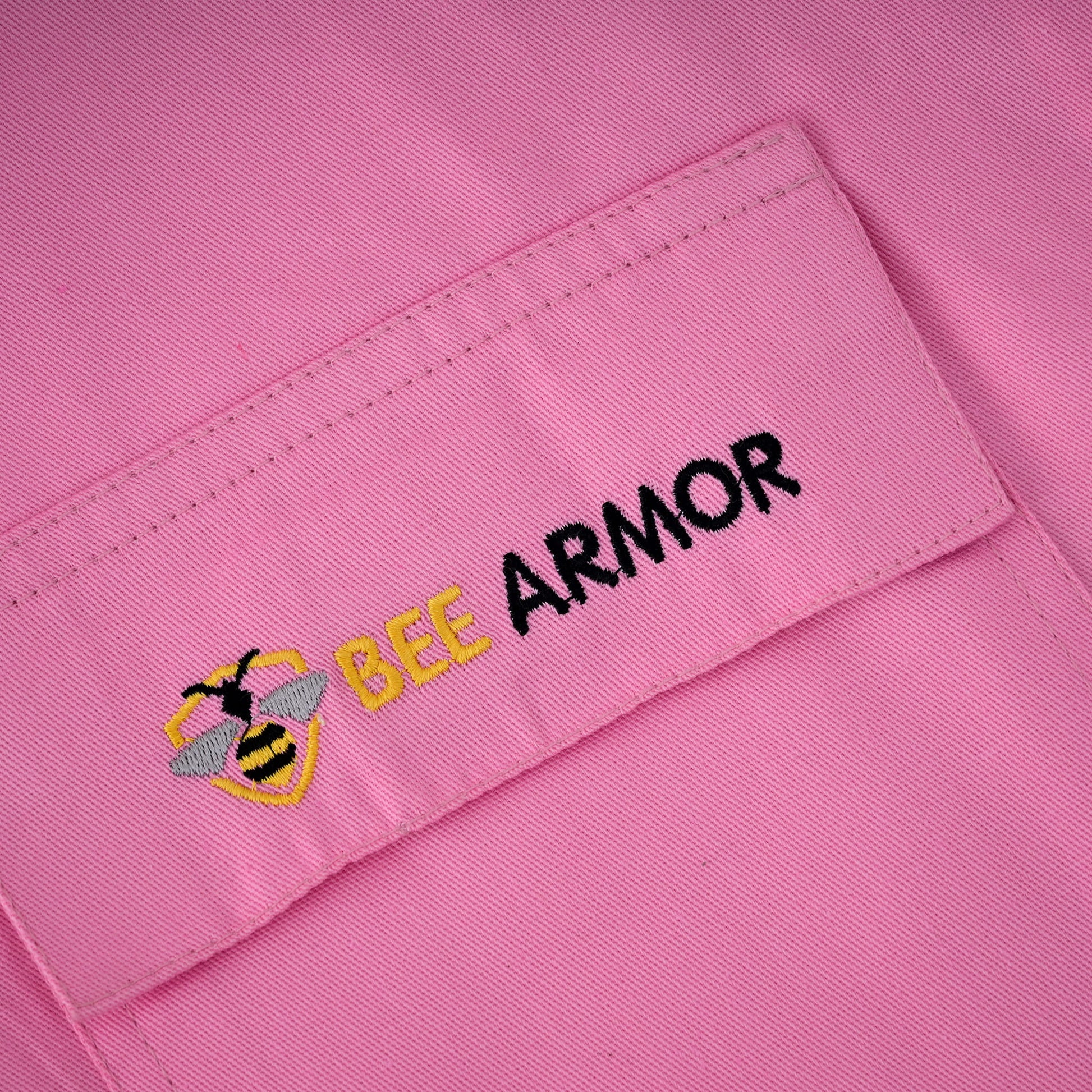 Cotton Beekeeping Suit with Rounded Veil - Pink