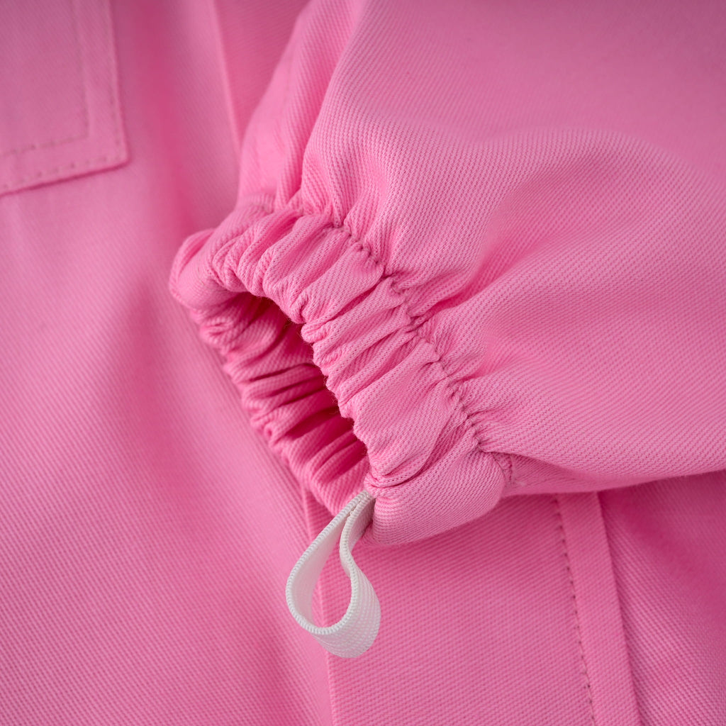 Cotton Beekeeping Suit with Rounded Veil - Pink