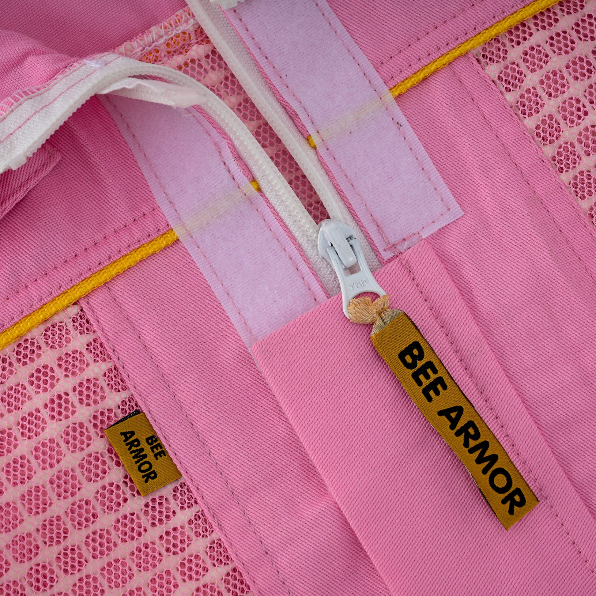 Semi Ventilated Beekeeping Suit with Rounded Veil - Pink