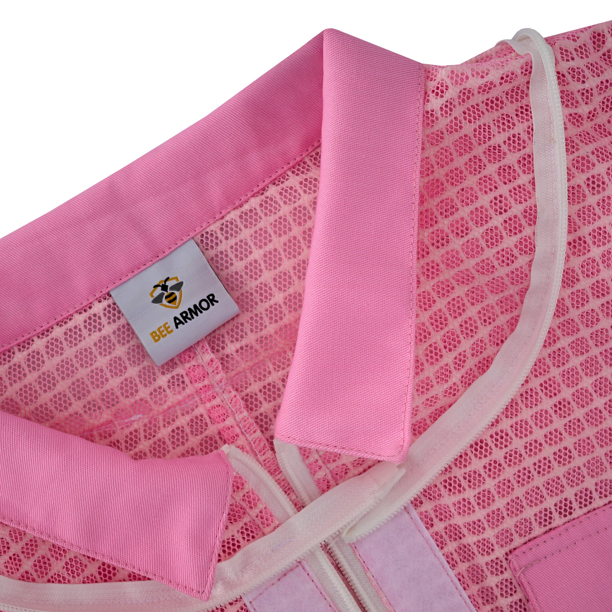 3-Layer Beekeeping Suit with Rounded Veil - Pink