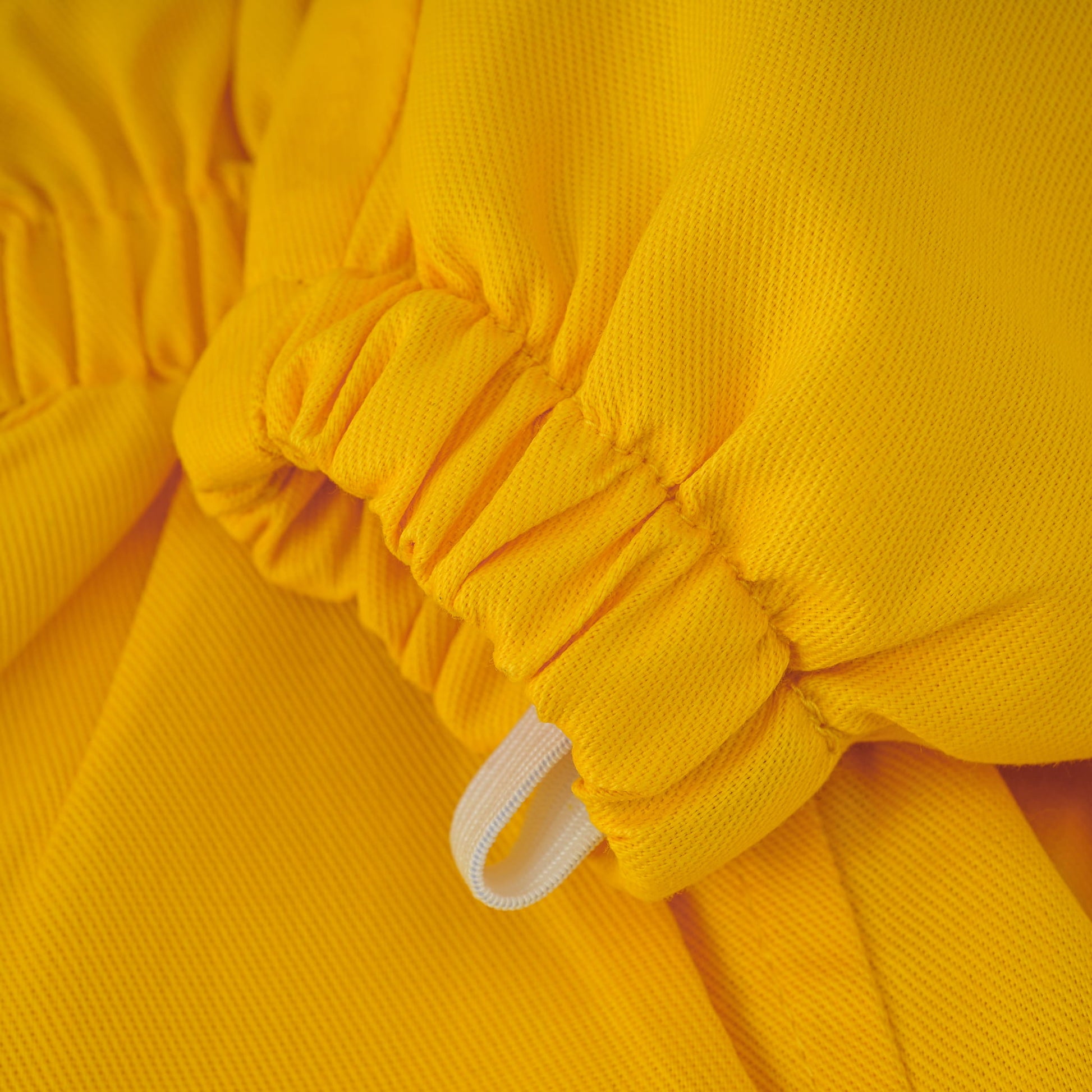 Cotton Beekeeping Suit with Rounded Veil - Yellow