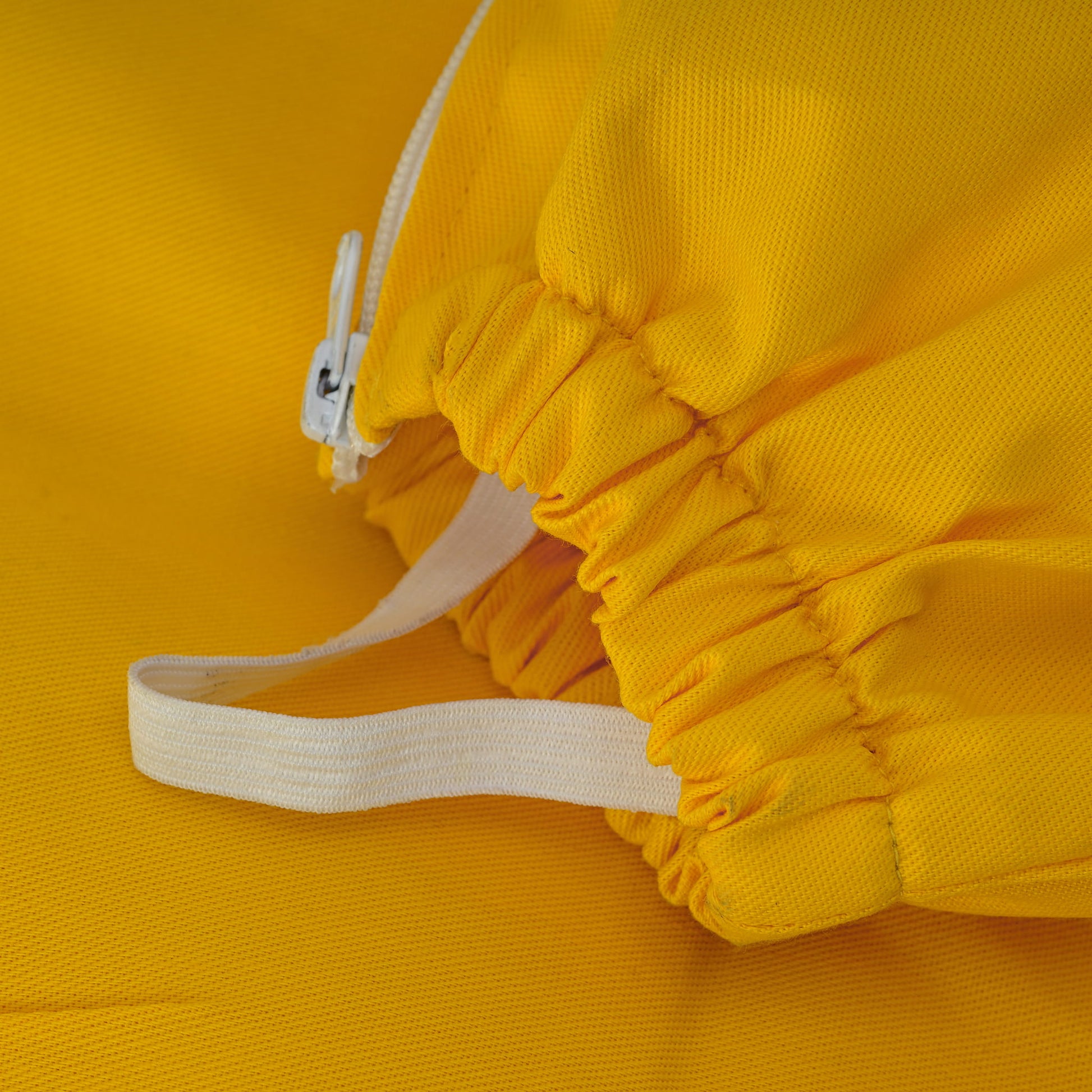 Cotton Beekeeping Suit with Rounded Veil - Yellow