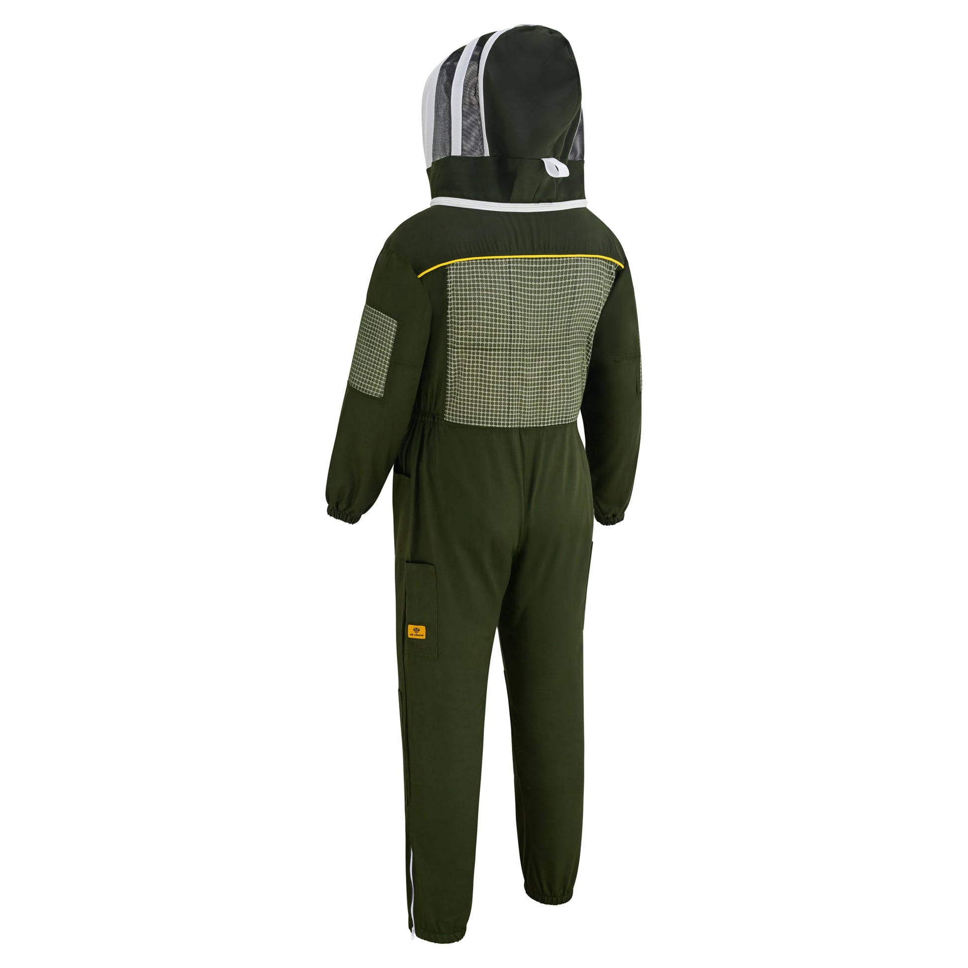 Semi Ventilated Beekeeping Suit with Fencing Veil - Green