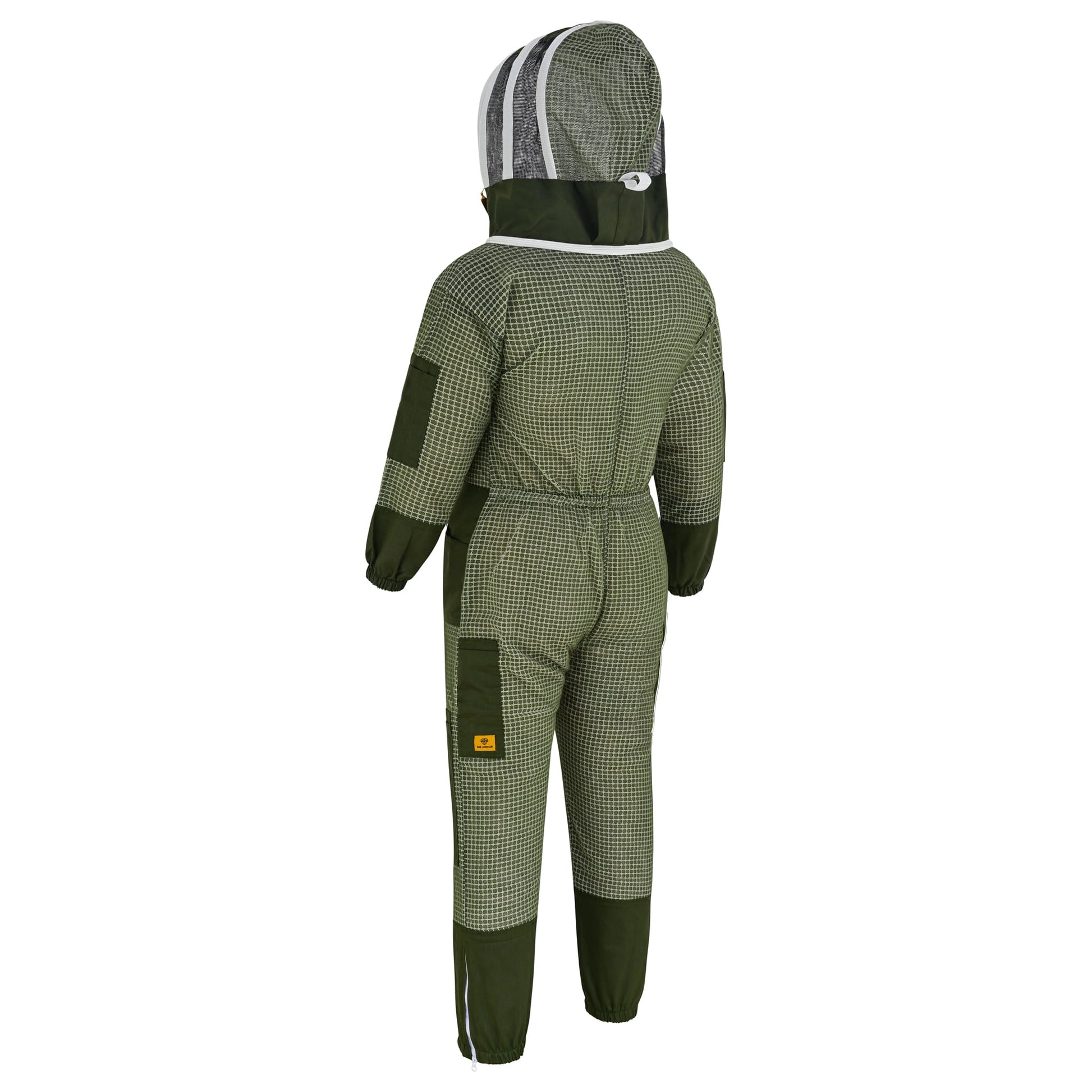 3-Layer Beekeeping Suit with Fencing Veil - Green