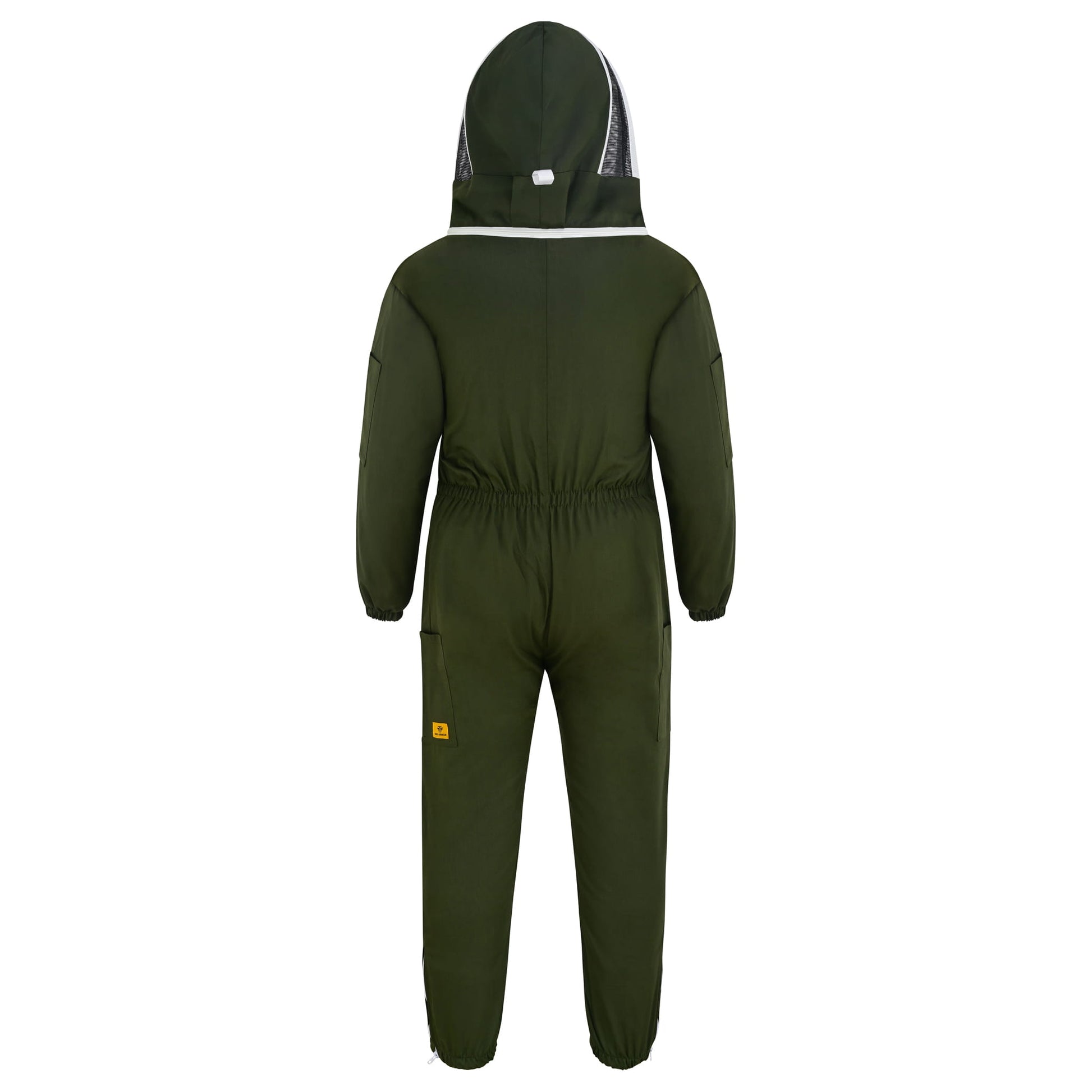 Cotton Beekeeping Suit with Fencing Veil - Green