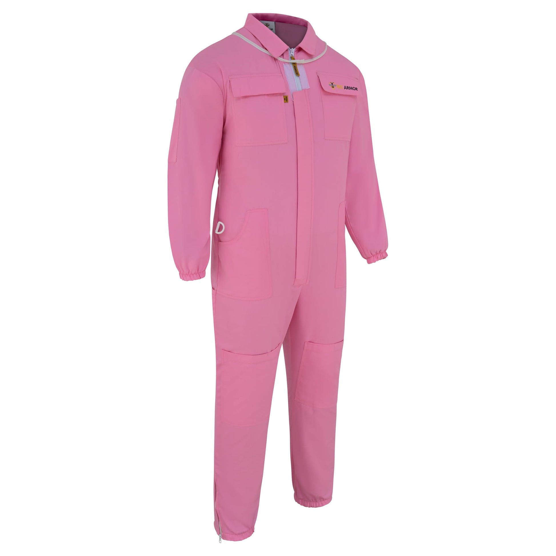 Cotton Beekeeping Suit with Rounded Veil - Pink