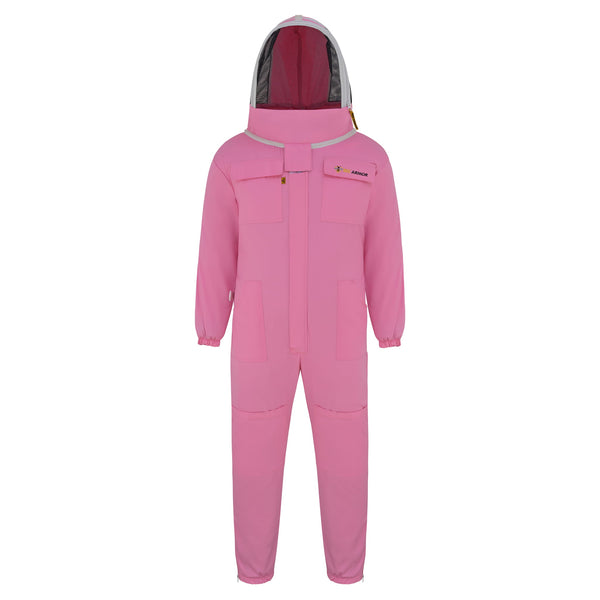 Cotton Beekeeping Suit with Fencing Veil - Pink