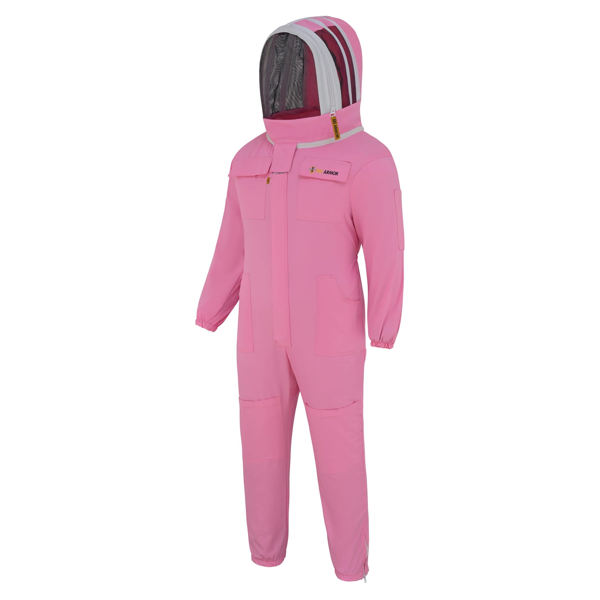Cotton Beekeeping Suit with Fencing Veil - Pink