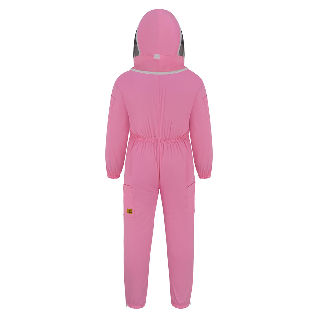 Cotton Beekeeping Suit with Fencing Veil - Pink