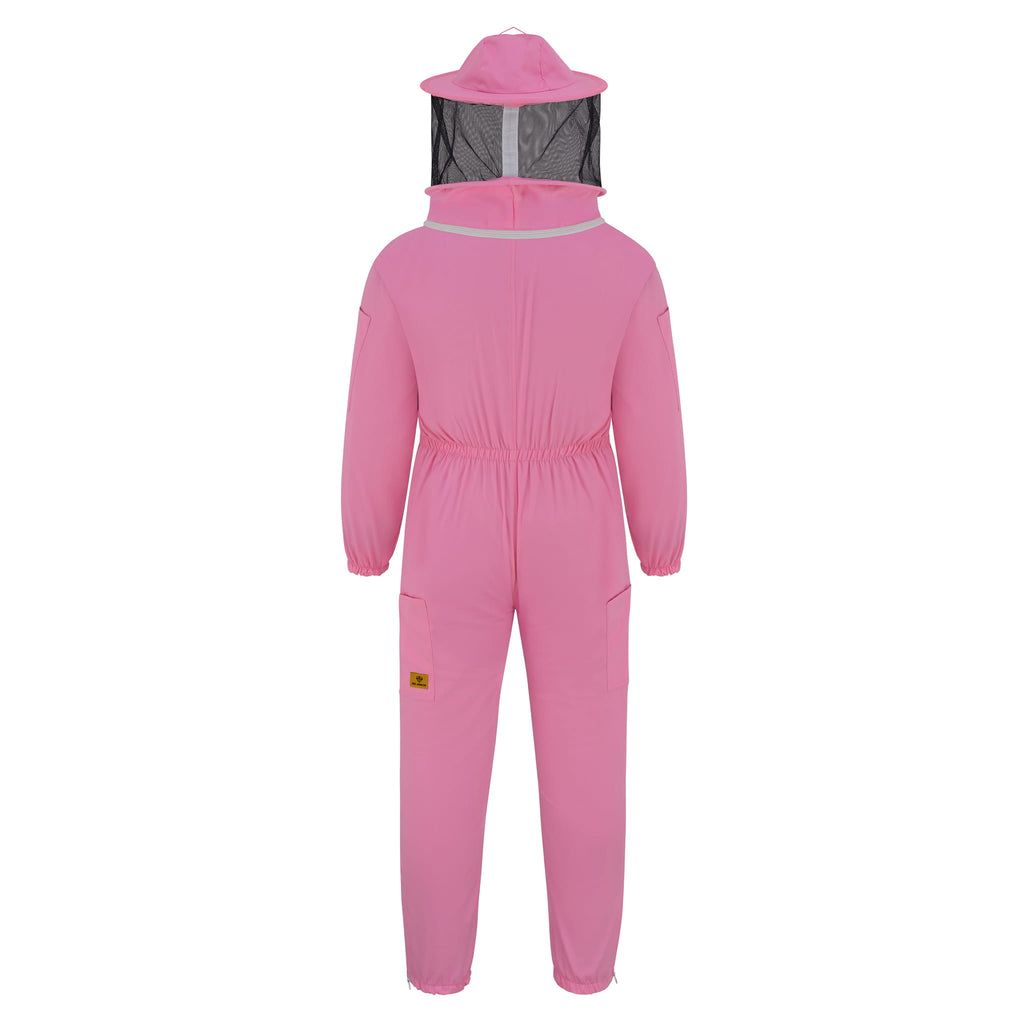 Cotton Beekeeping Suit with Rounded Veil - Pink