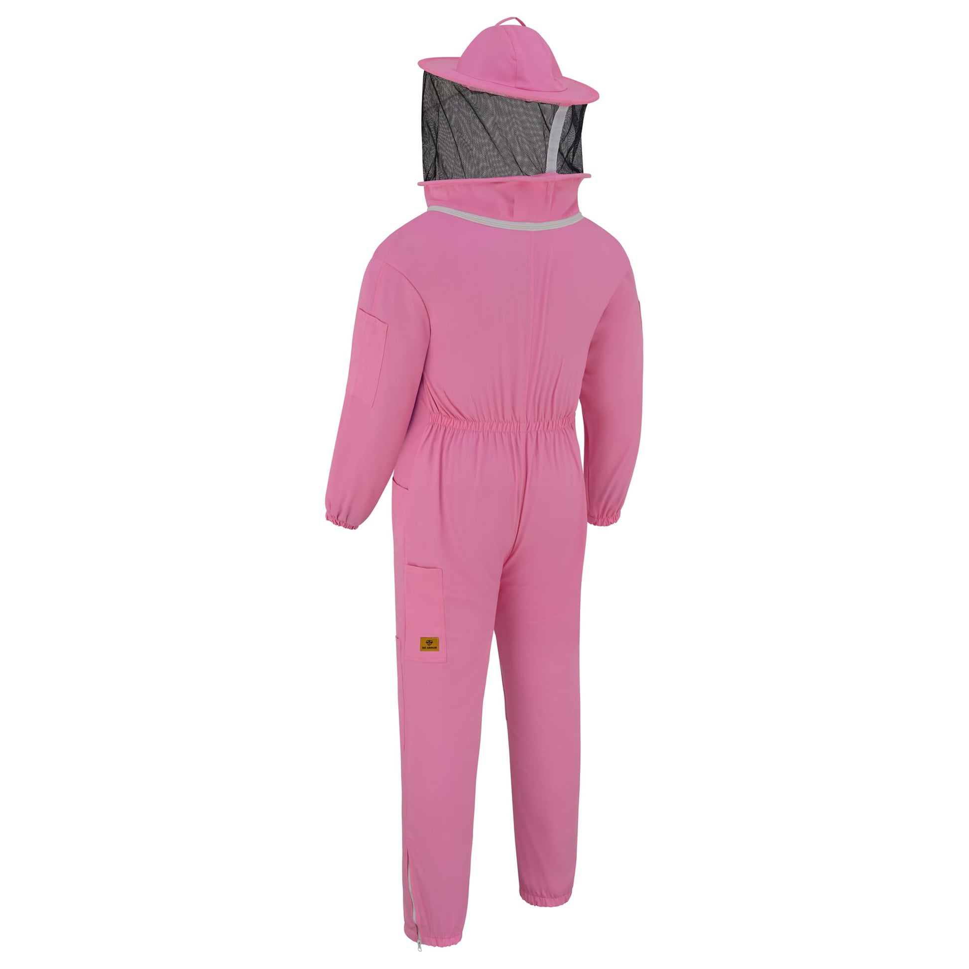 Cotton Beekeeping Suit with Rounded Veil - Pink