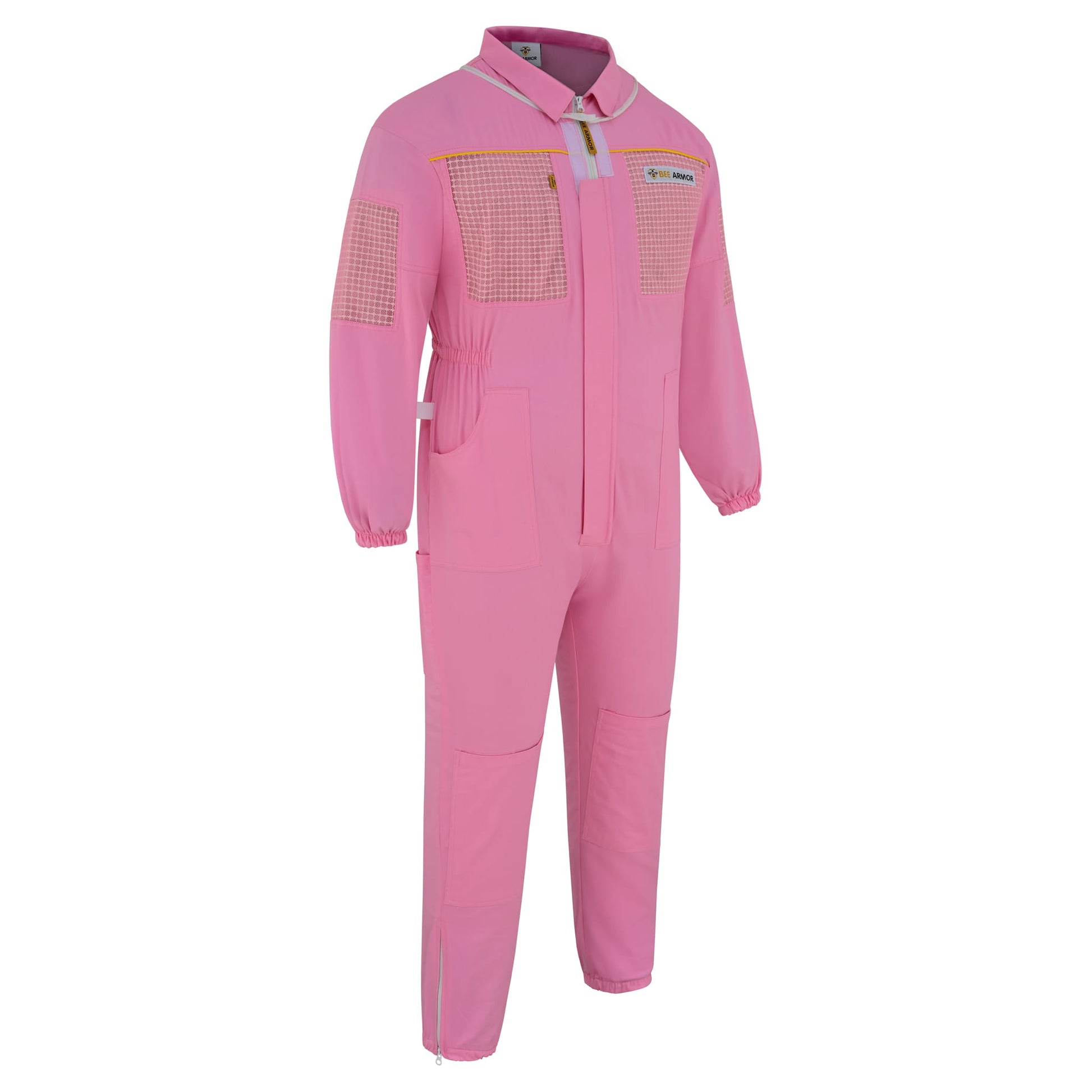 Semi Ventilated Beekeeping Suit with Rounded Veil - Pink