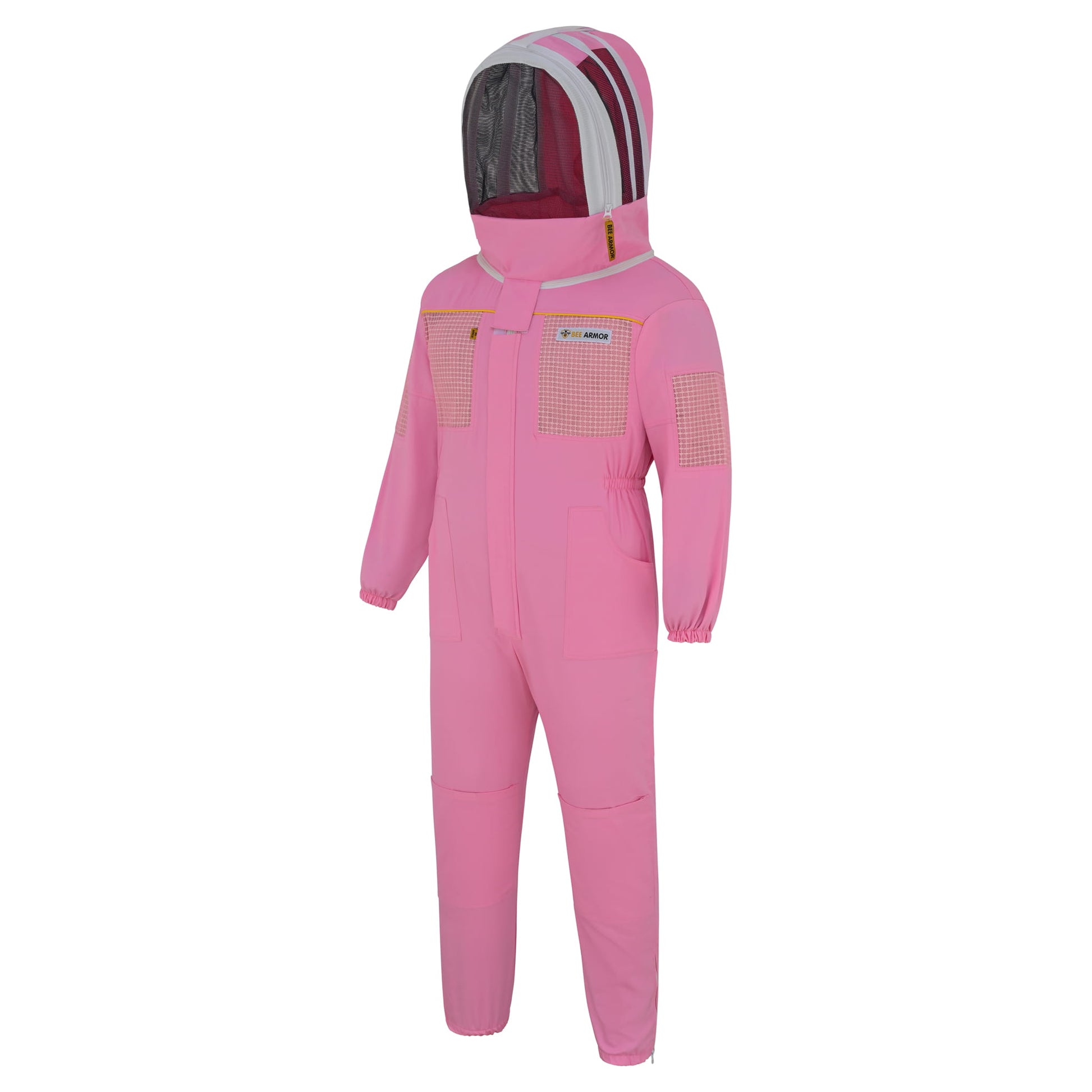 Semi Ventilated Beekeeping Suit with Fencing Veil - Pink