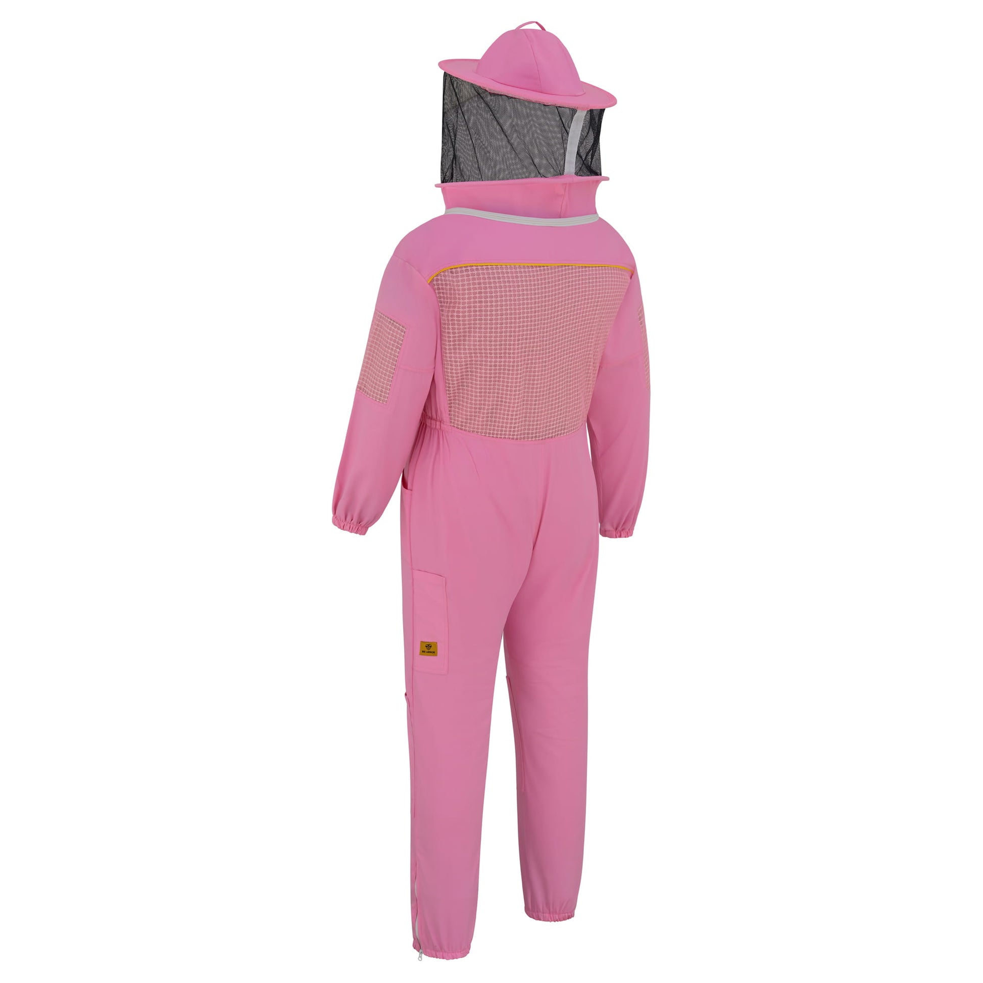 Semi Ventilated Beekeeping Suit with Rounded Veil - Pink