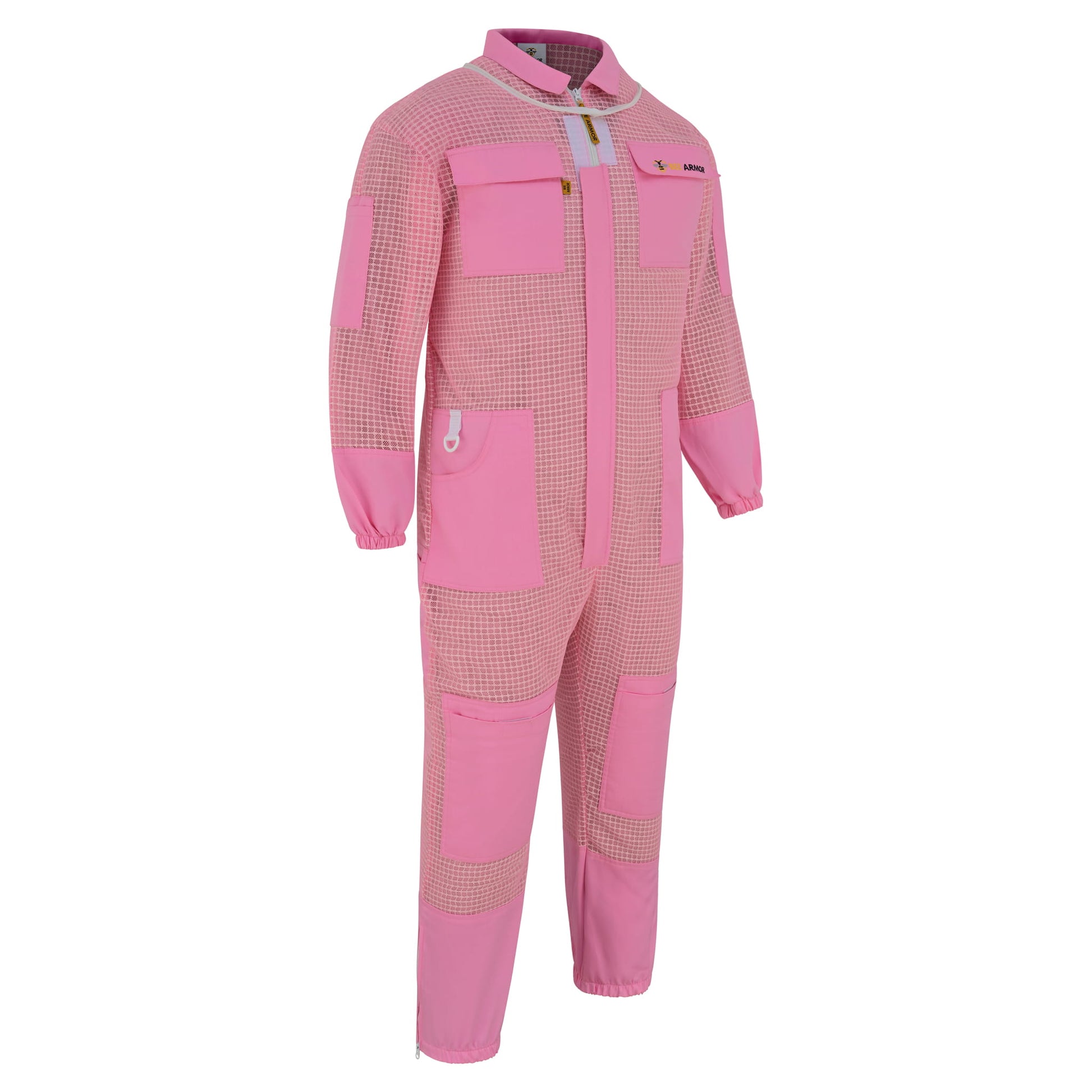 3-Layer Beekeeping Suit with Rounded Veil - Pink