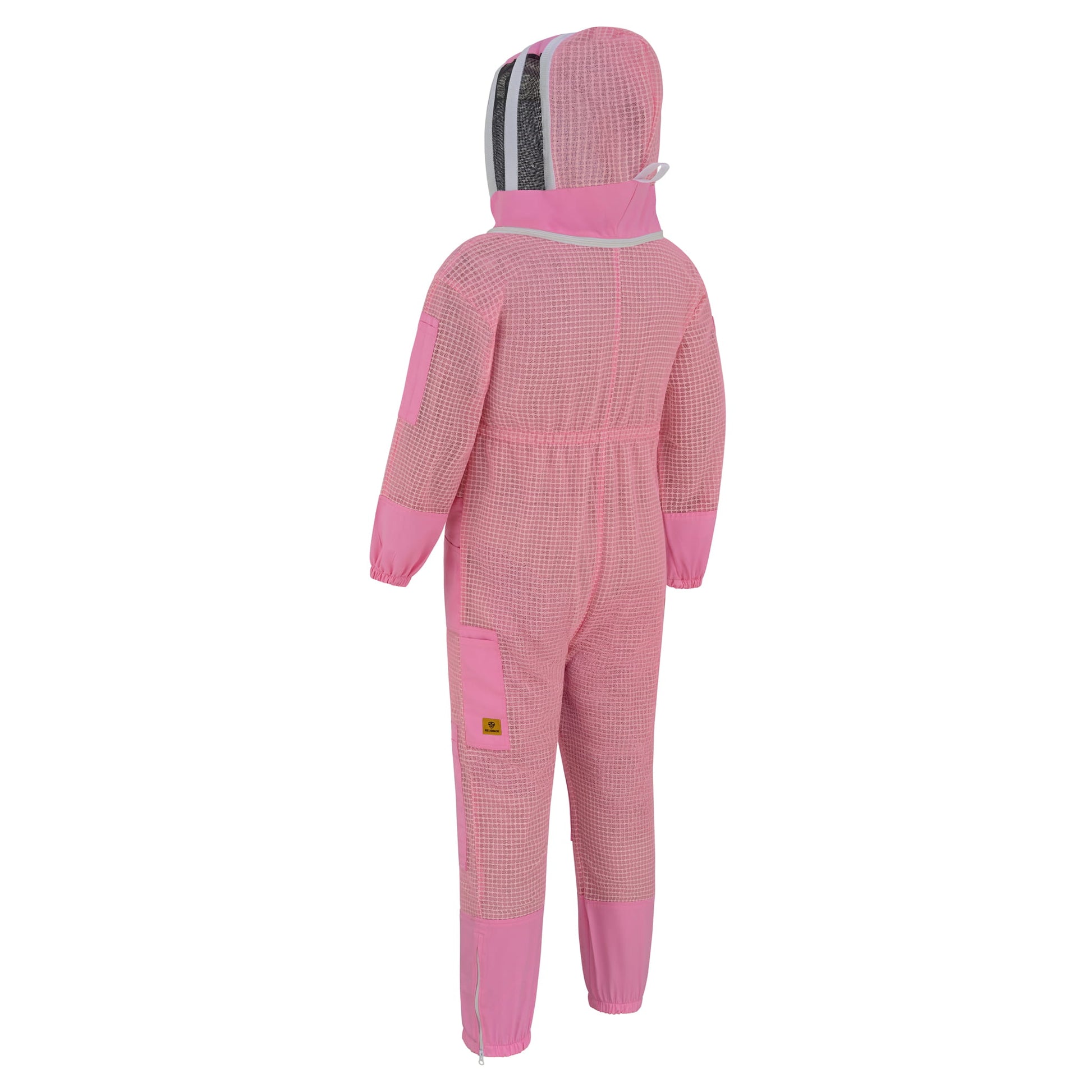 3-Layer Beekeeping Suit with Fencing Veil - Pink