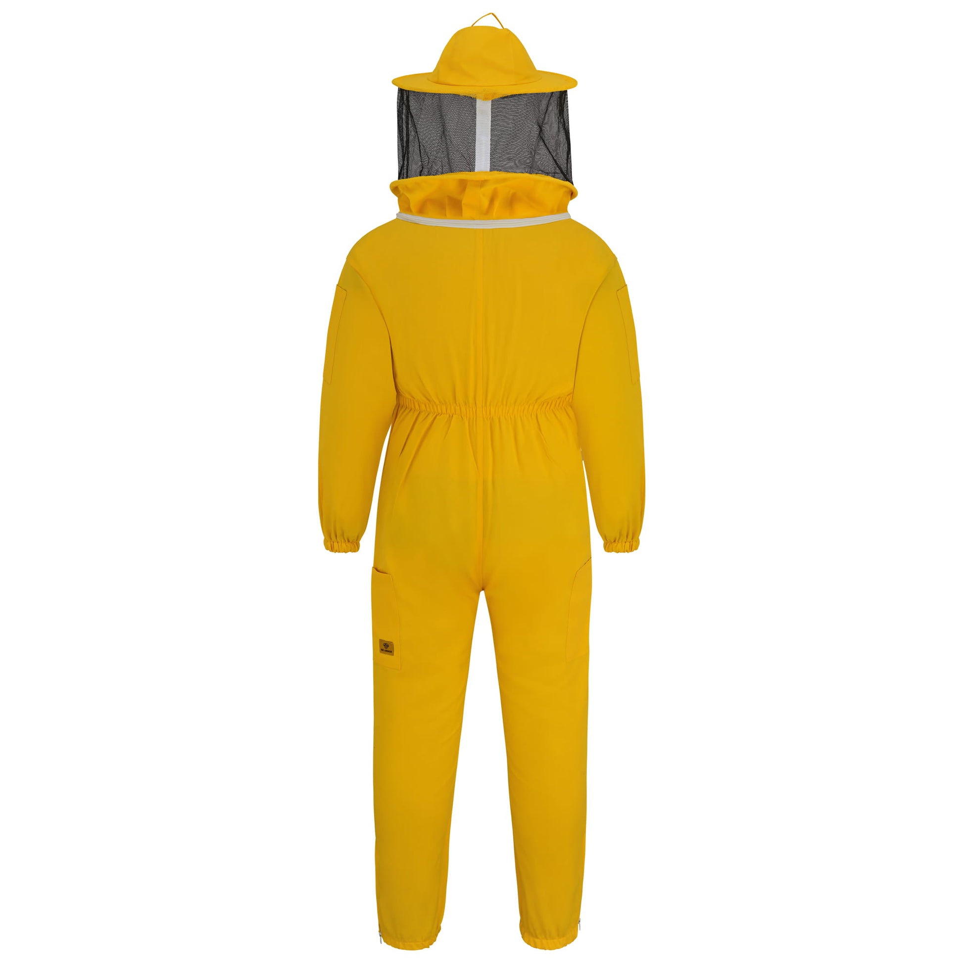 Cotton Beekeeping Suit with Rounded Veil - Yellow