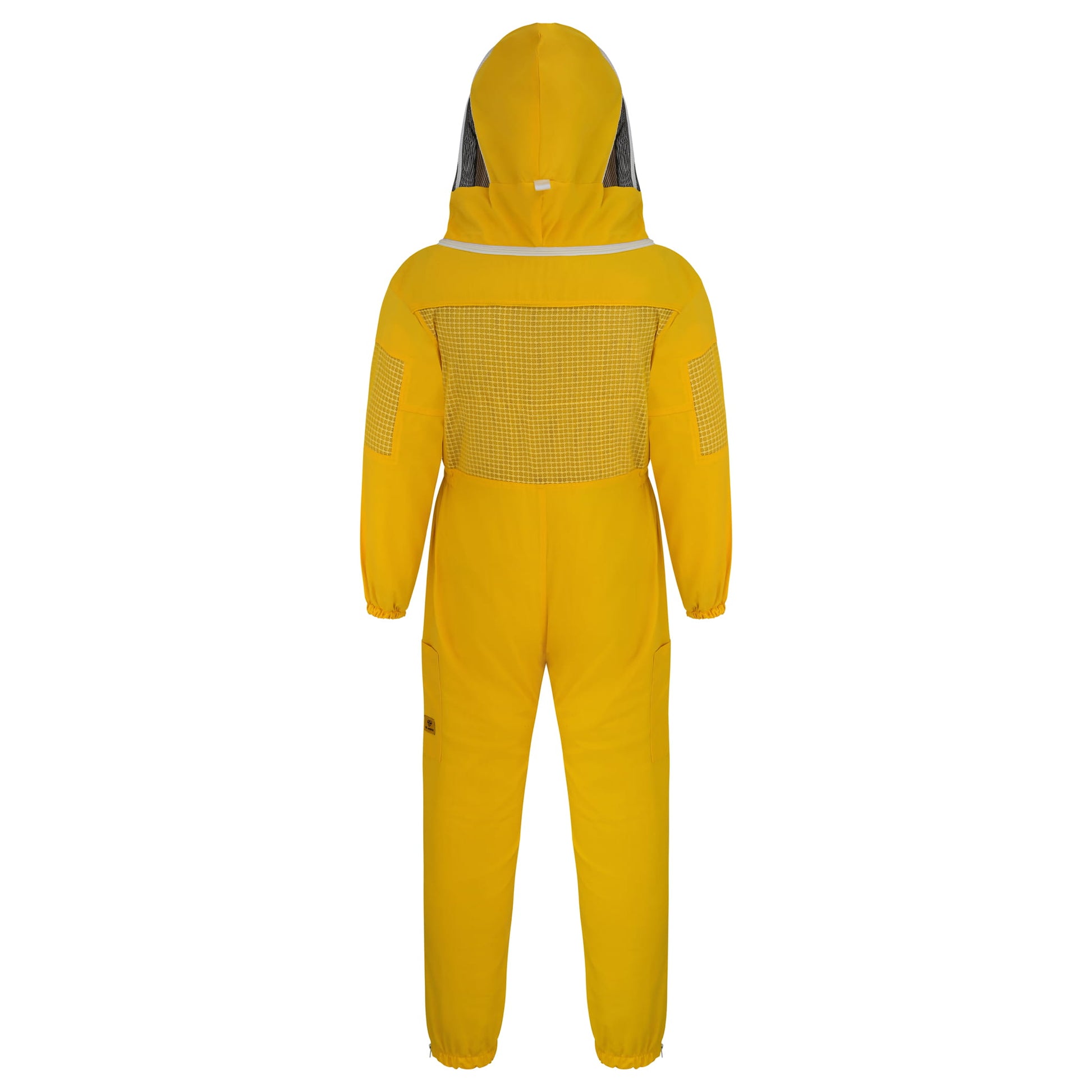 Semi Ventilated Beekeeping Suit with Fencing Veil - Yellow
