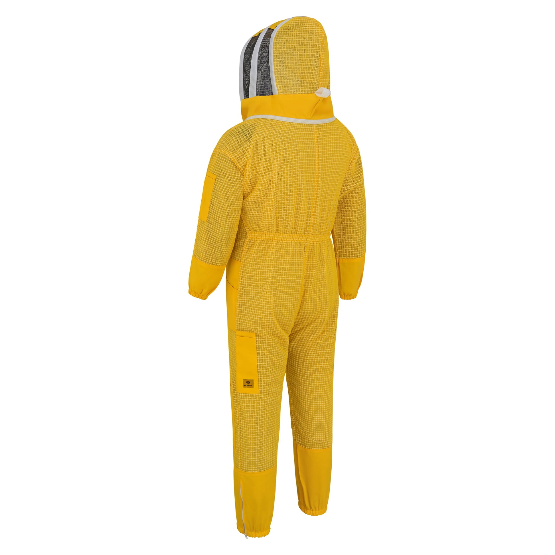 3-Layer Beekeeping Suit with Fencing Veil - Yellow