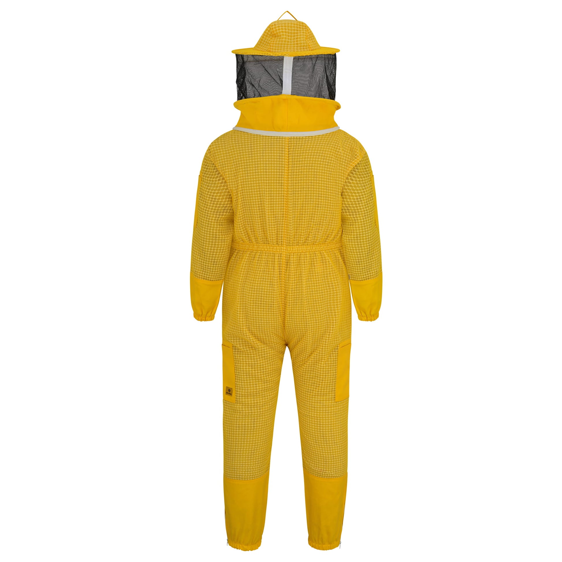 3-Layer Beekeeping Suit with Rounded Veil - Yellow