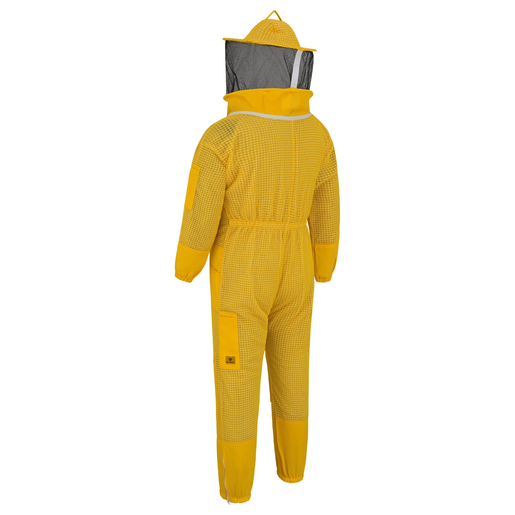 3-Layer Beekeeping Suit with Rounded Veil - Yellow