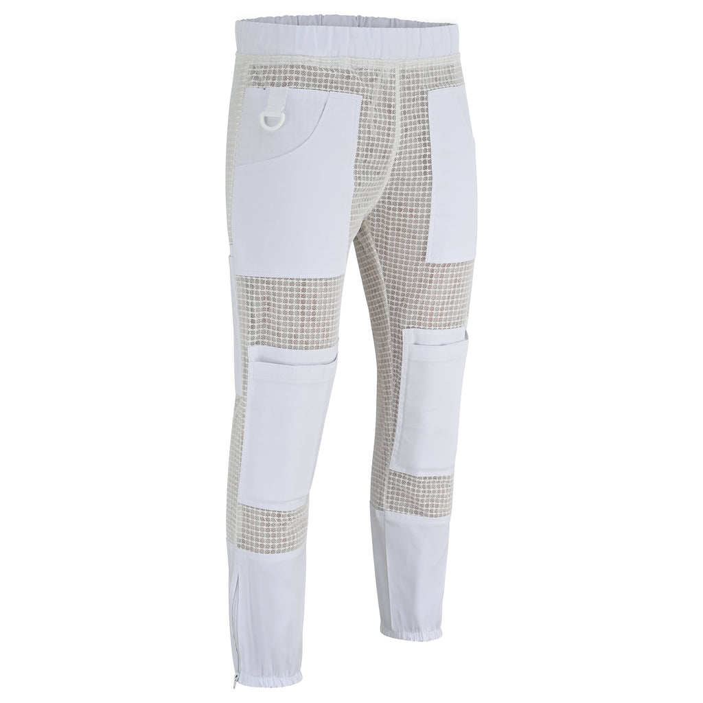 Fully Ventilated Beekeeping Pants - White