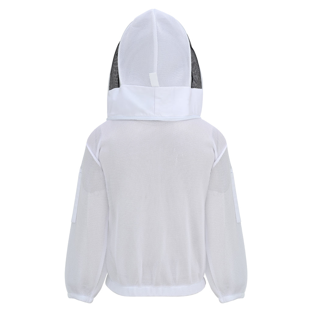 Airmesh Beekeeping Jacket with Fencing Veil - White