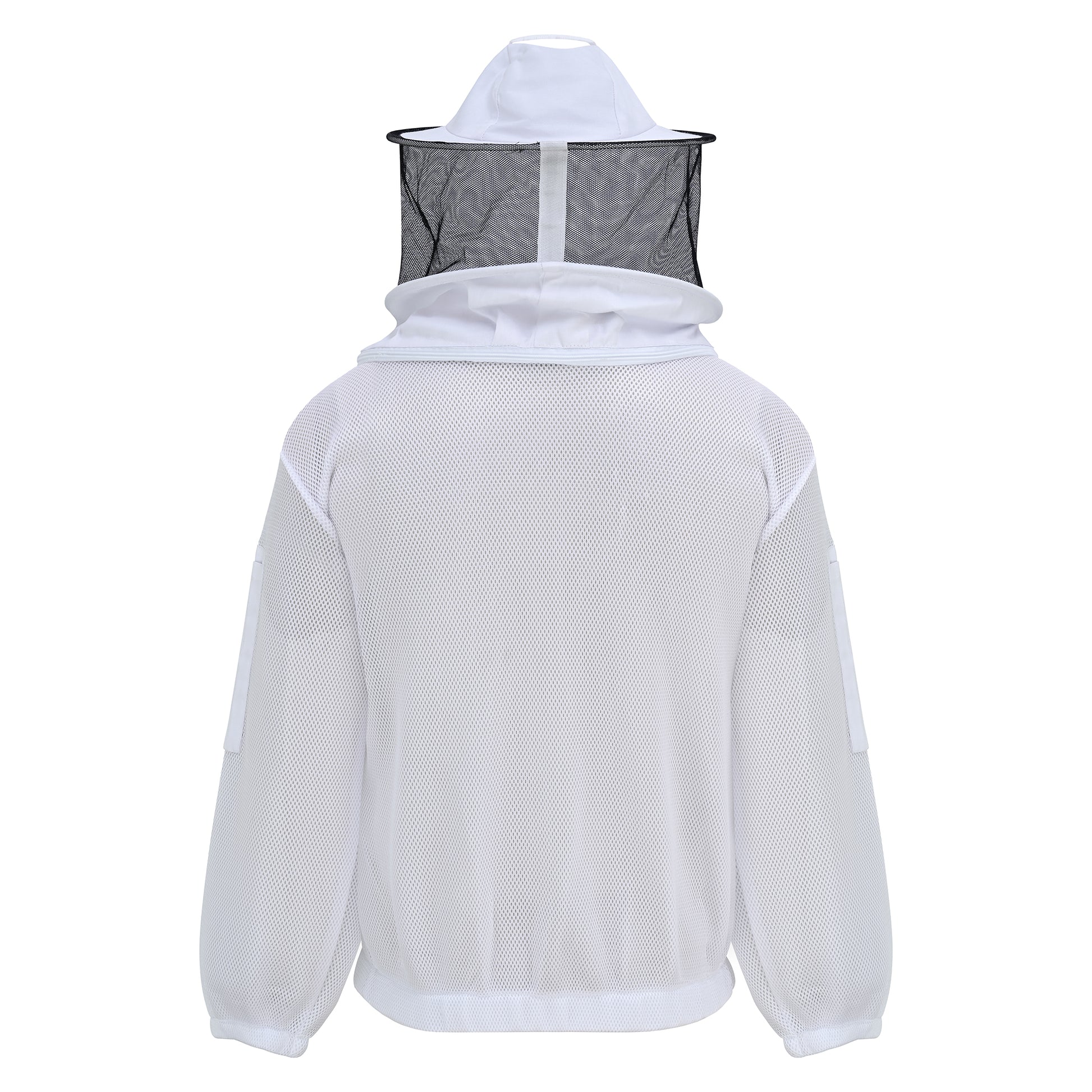 Airmesh Beekeeping Jacket with Rounded Veil - White