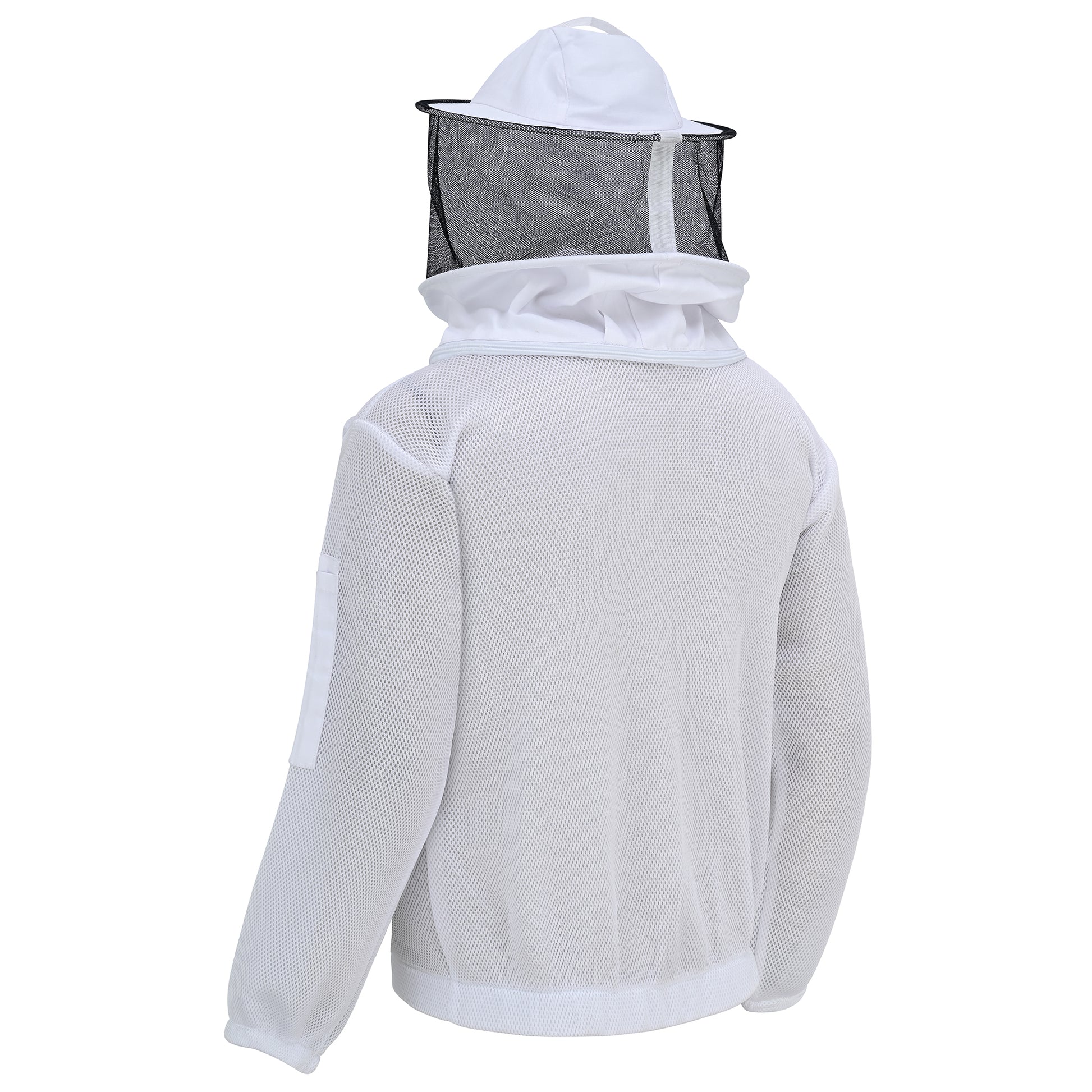 Airmesh Beekeeping Jacket with Rounded Veil - White