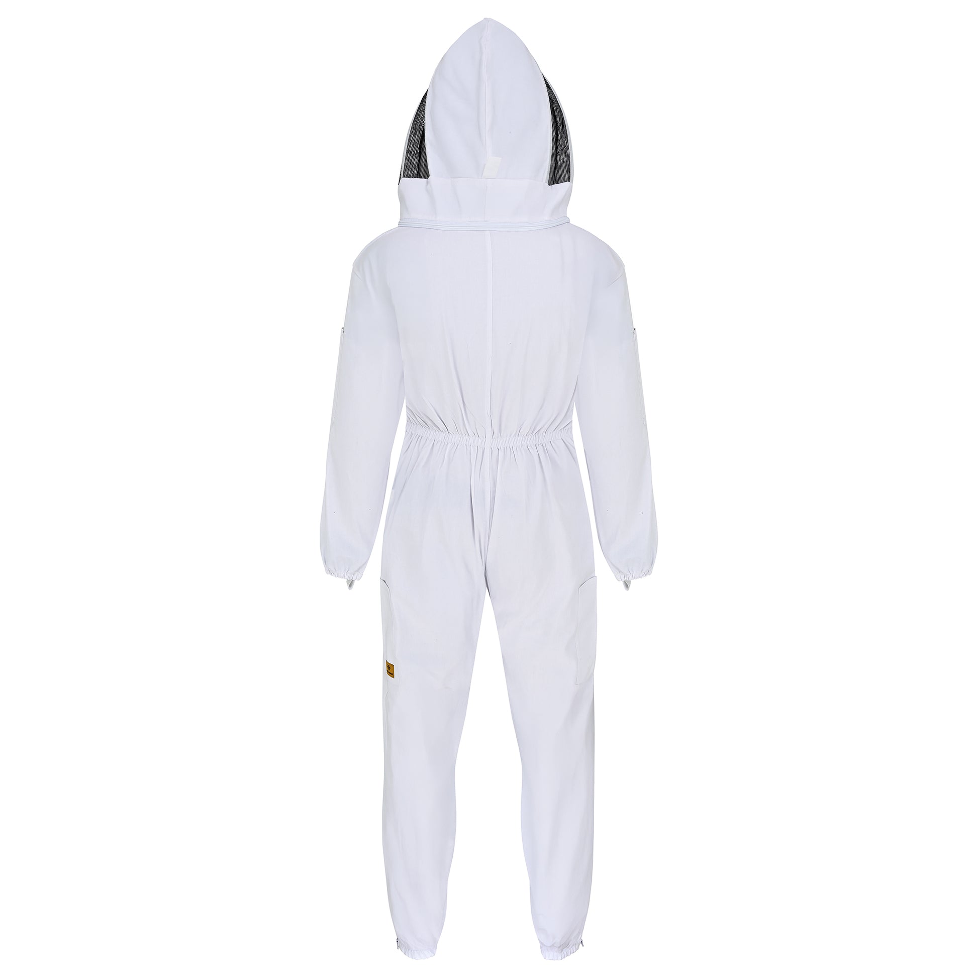 Cotton Beekeeping Suit with Fencing Veil - White