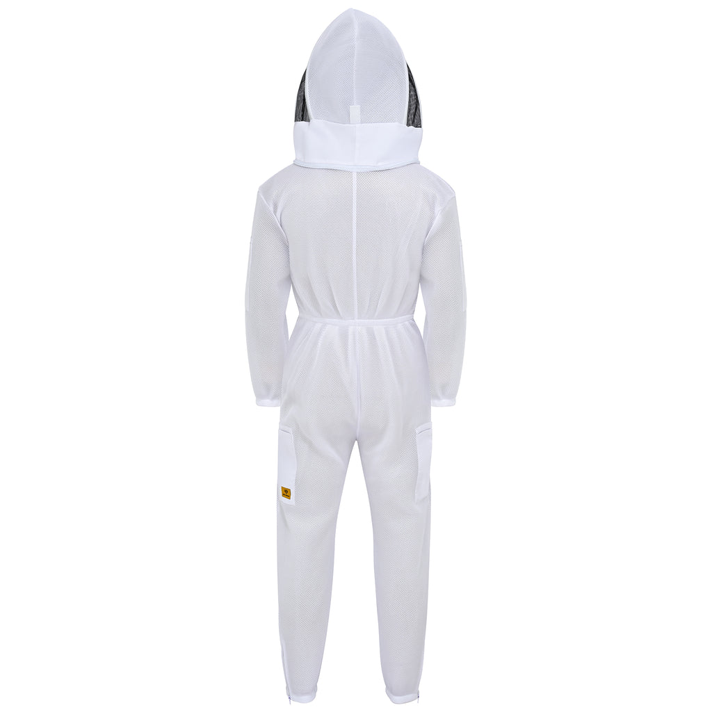 Airmesh Beekeeping Suit with Fencing Veil - White