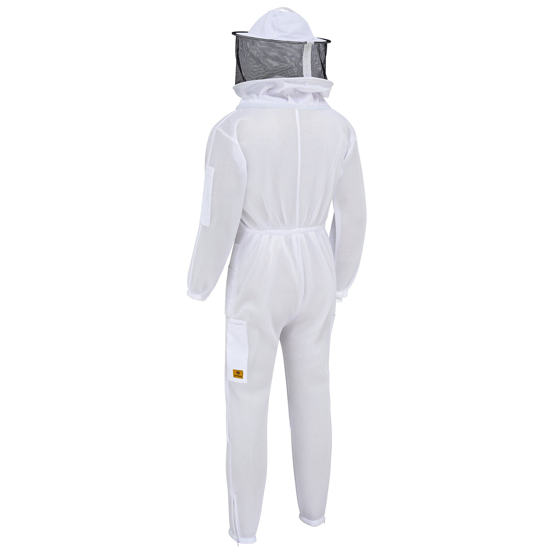 Airmesh Beekeeping Suit with Rounded Veil - White