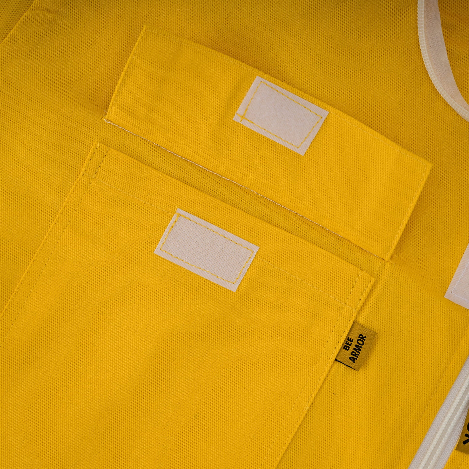 Cotton Beekeeping Jacket with Fencing Veil - Yellow