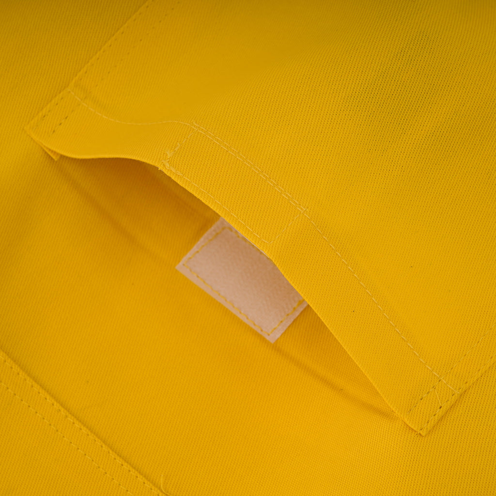 Cotton Beekeeping Jacket with Rounded Veil - Yellow