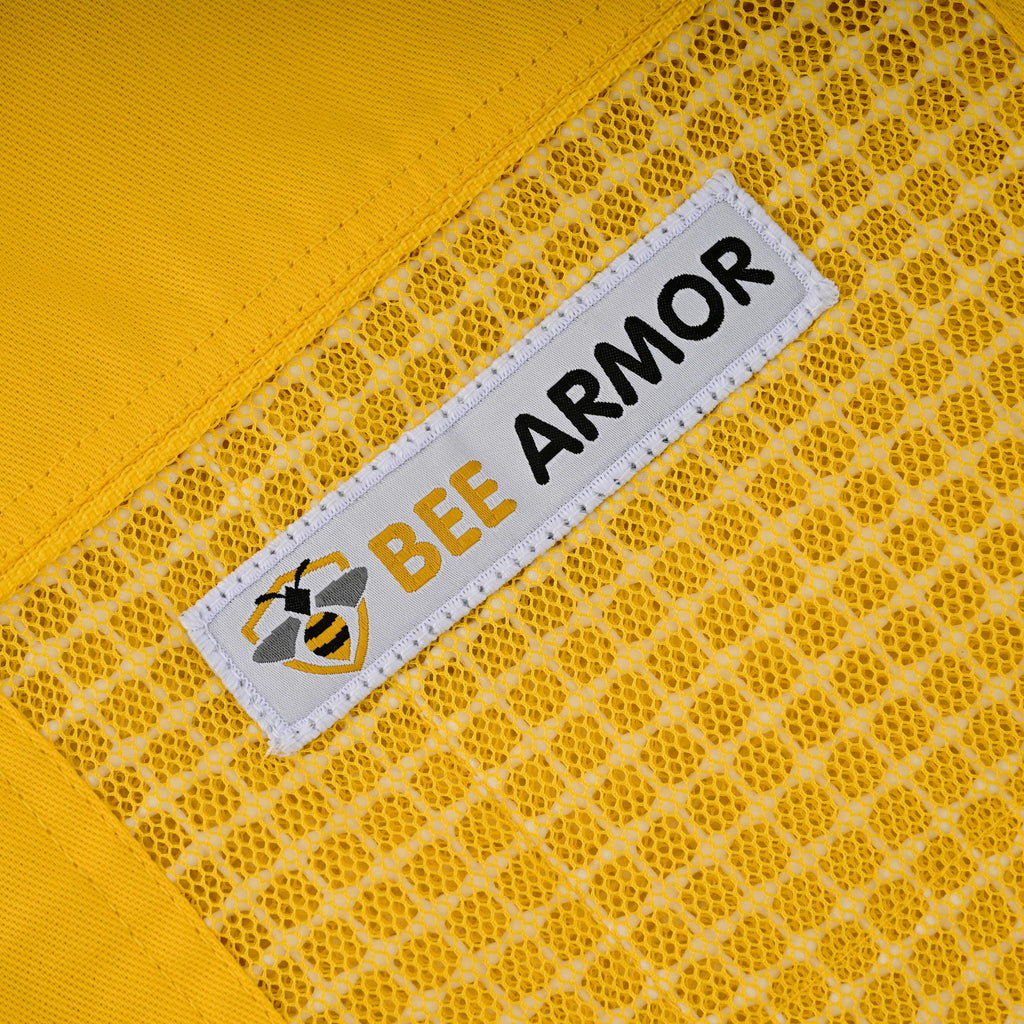 3 Layer Beekeeping Jacket with Fencing Veil - Yellow