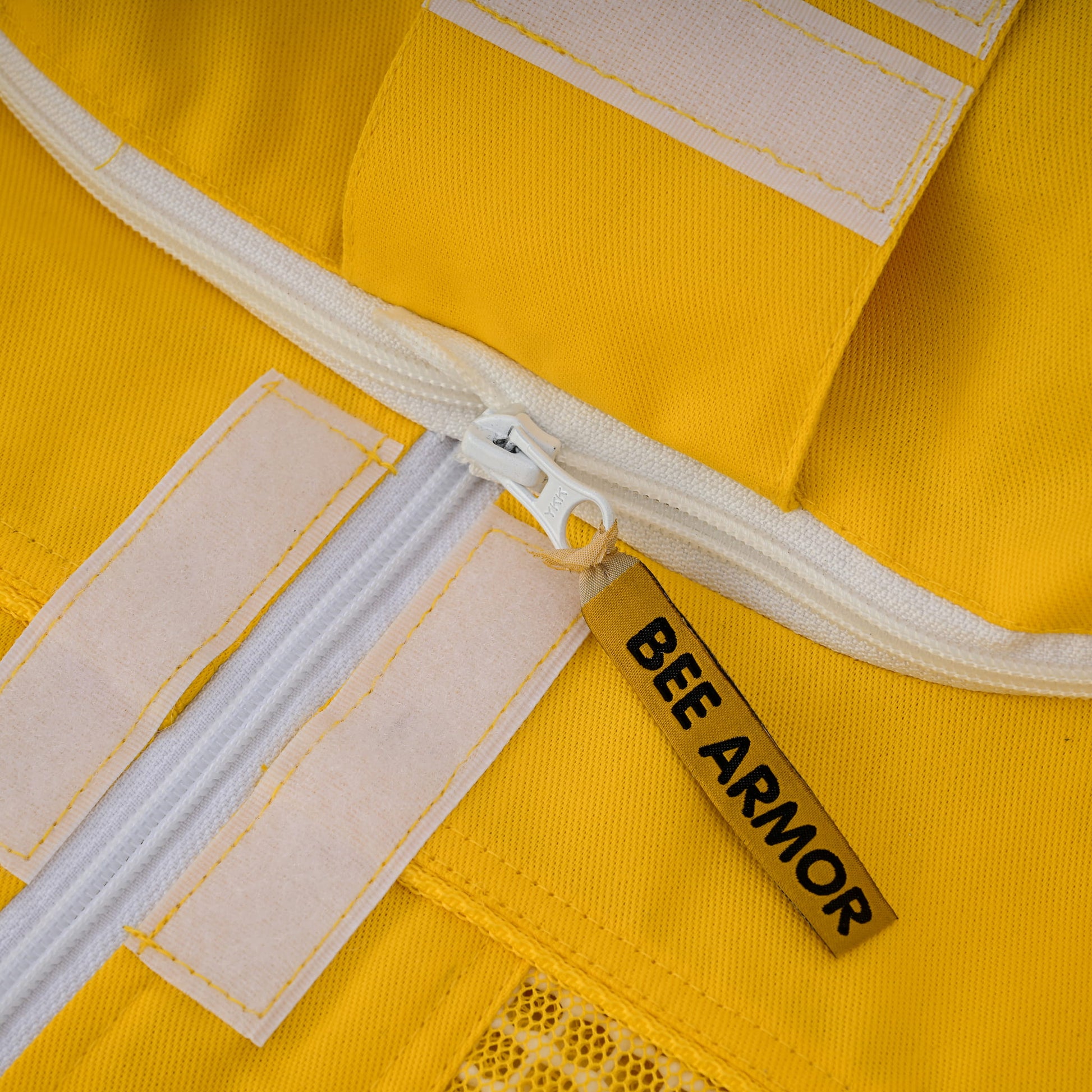 3 Layer Beekeeping Jacket with Fencing Veil - Yellow