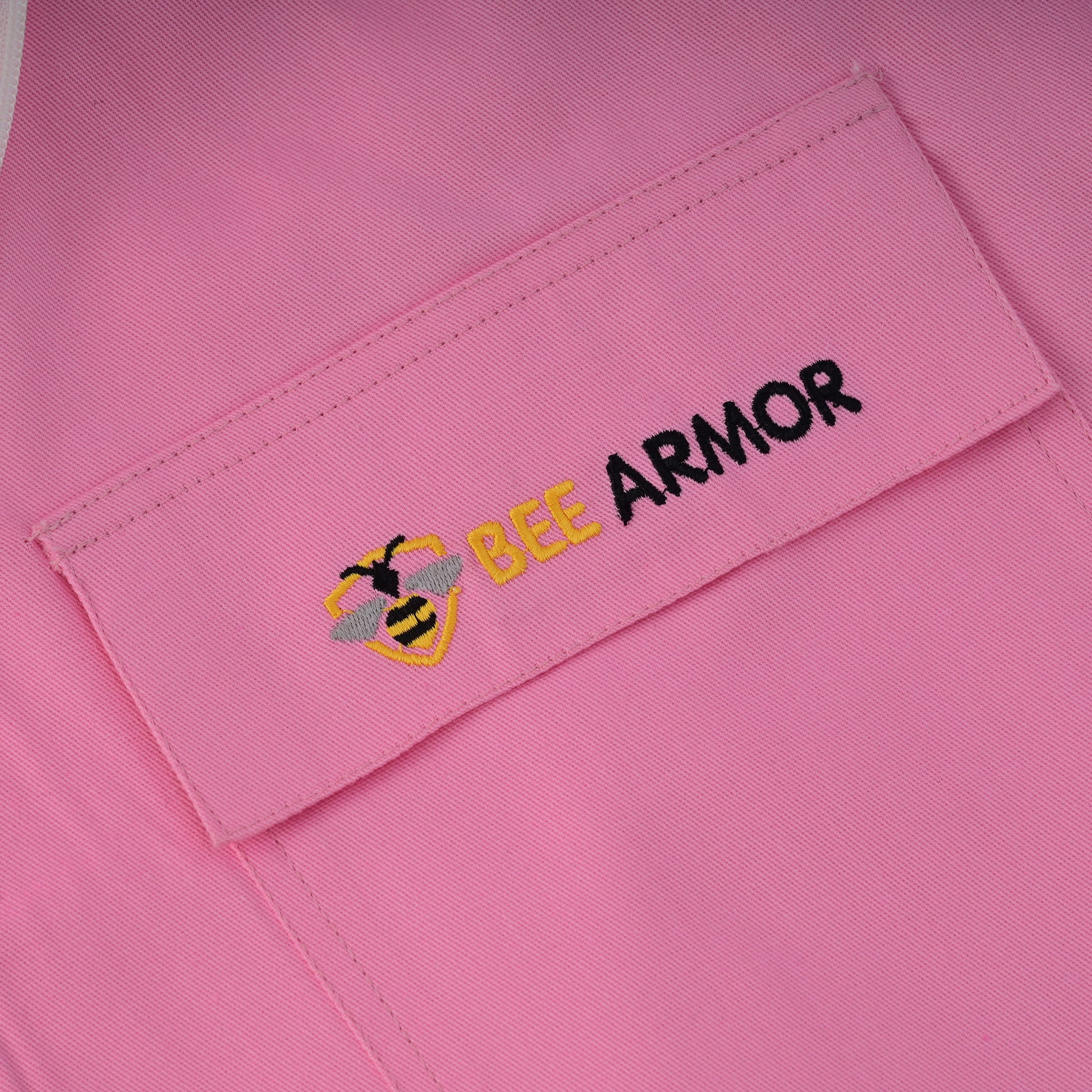 Cotton Beekeeping Jacket with Fencing Veil - Pink